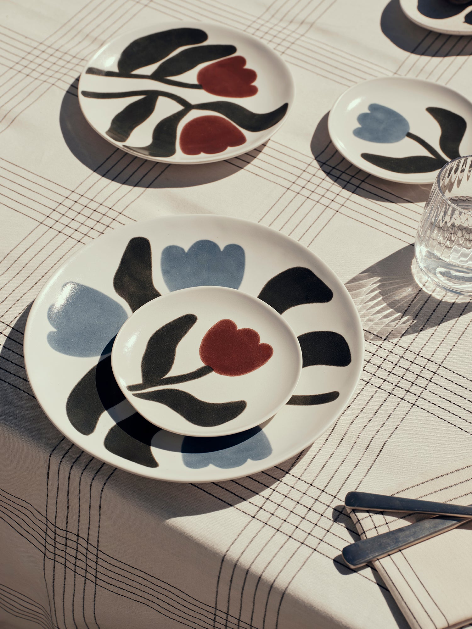 BROSTE Dora Dessert Plate - Dusty Blue/Agave Green