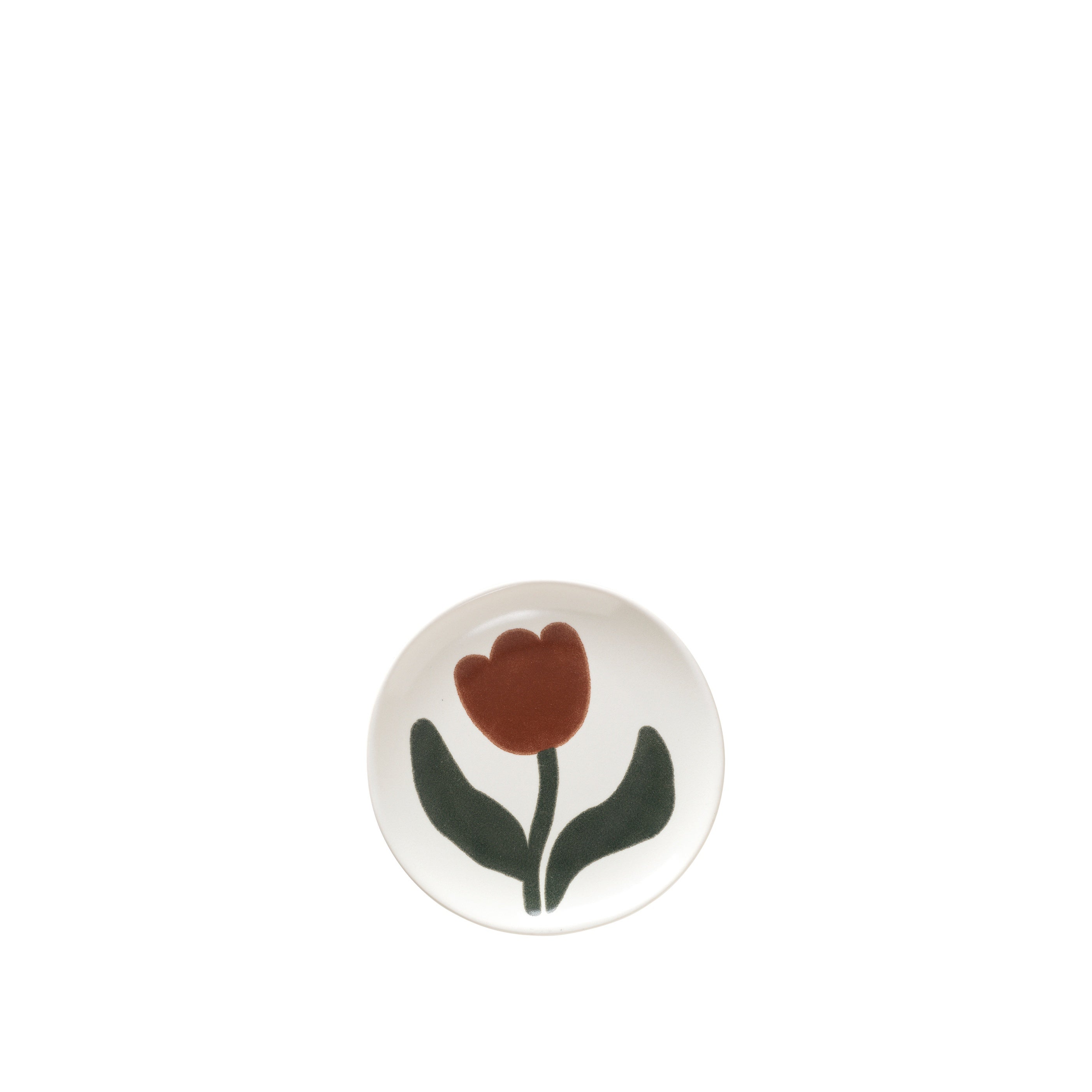 BROSTE Dora Side Plate - Mocha Bisque/Agave Green