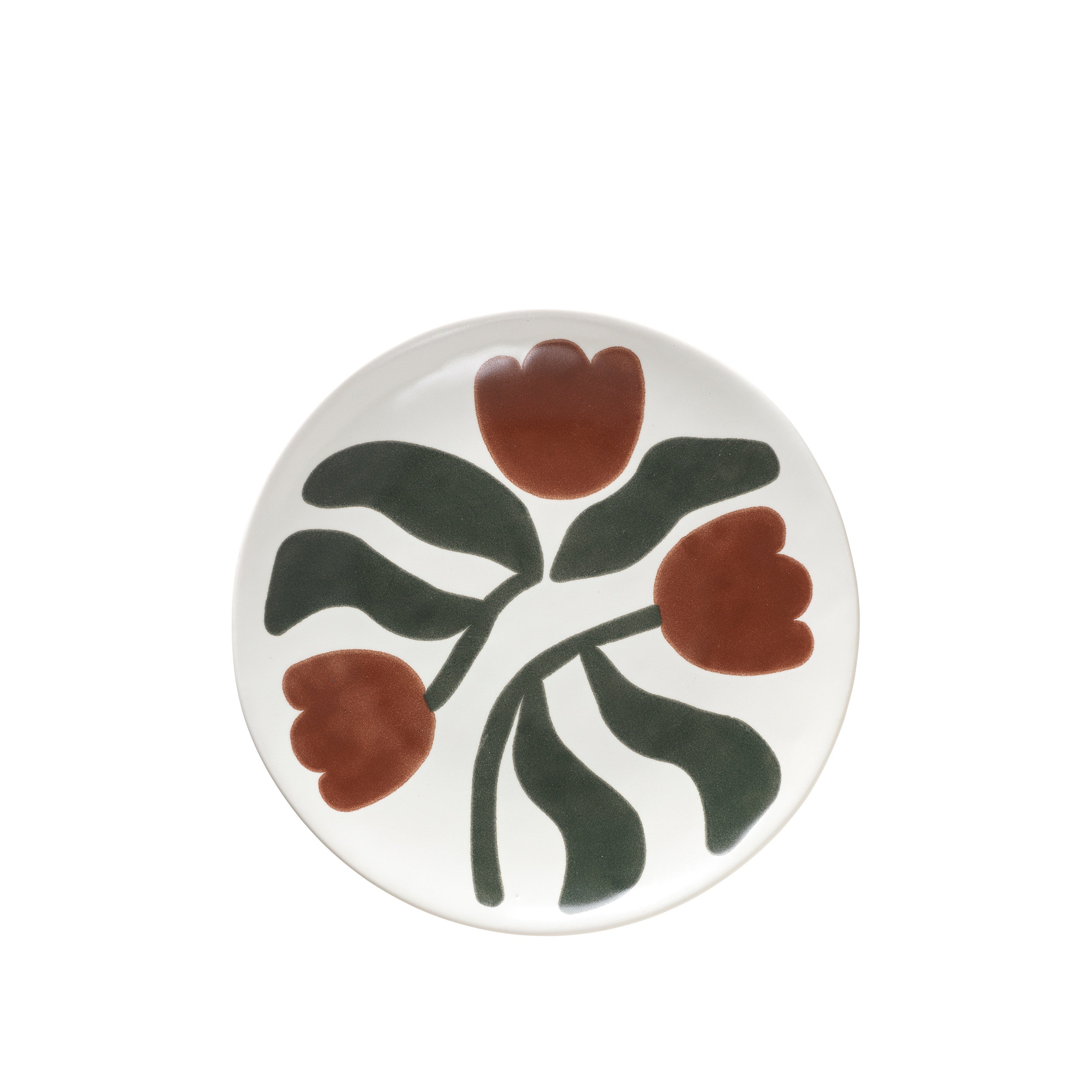 BROSTE Dora Dinner Plate - Mocha Bisque/Agave Green