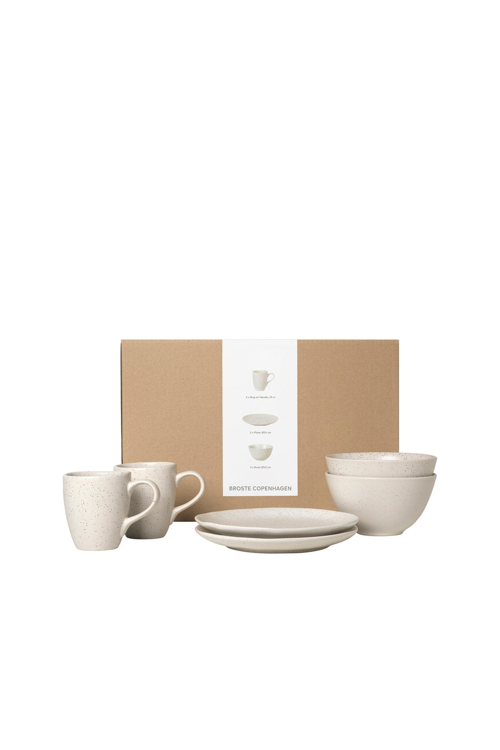 BROSTE Nordic Vanilla Breakfast Set for 2