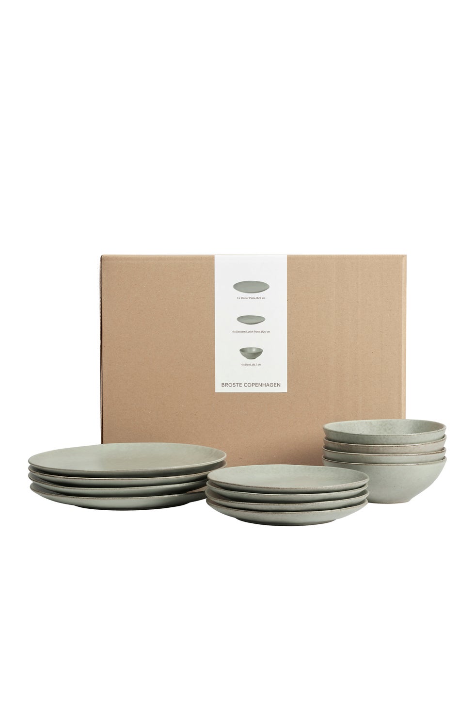 BROSTE Nordic Marsh Dinner Set for 4