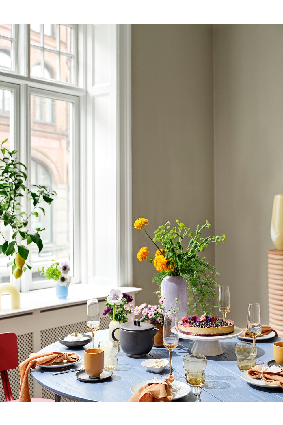 BROSTE Limfjord Glass Large Tumbler Amber