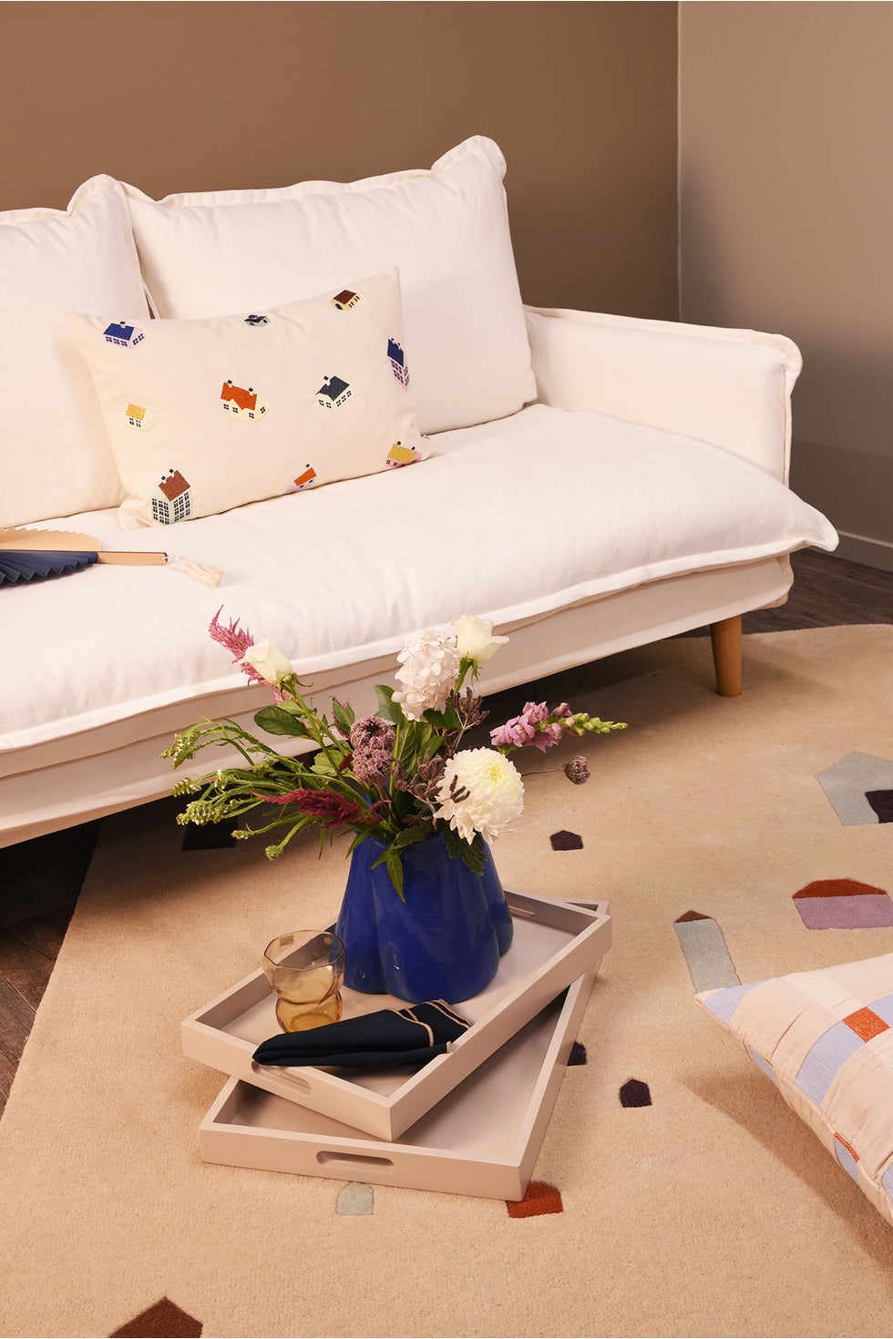 BROSTE Tray Sarah Large - Warm Grey