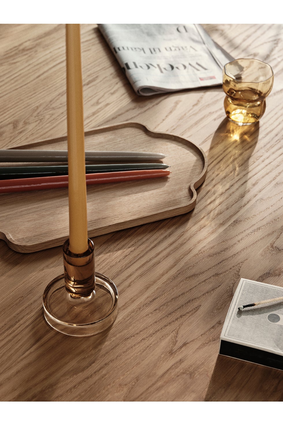 BROSTE Tray Edgar Large - Natural Oiled Oak