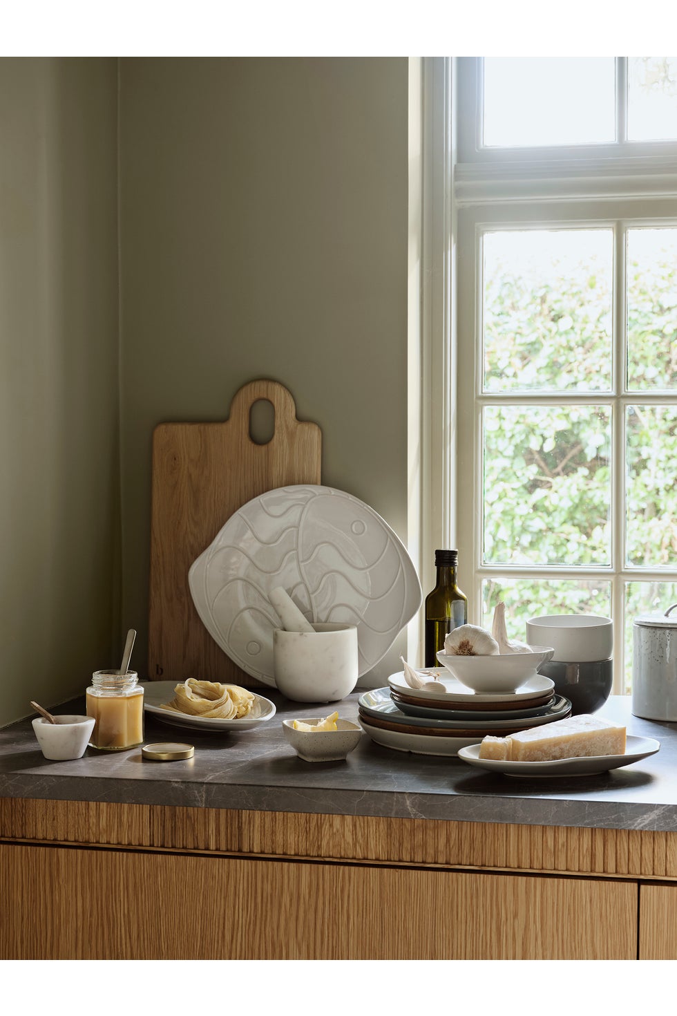 BROSTE Pesce Long Plate - White*