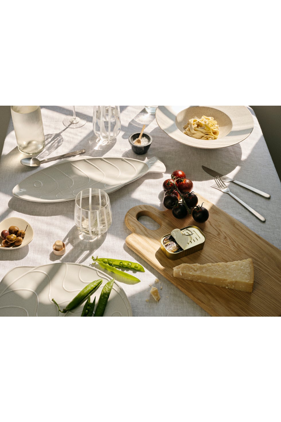 BROSTE Pesce Round Plate - White*