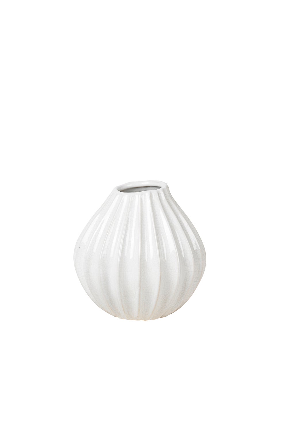 BROSTE Vase Wide Small - White