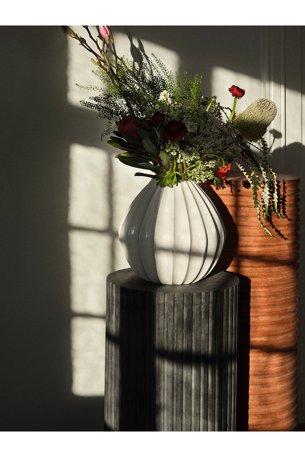 BROSTE Vase Wide Large - White