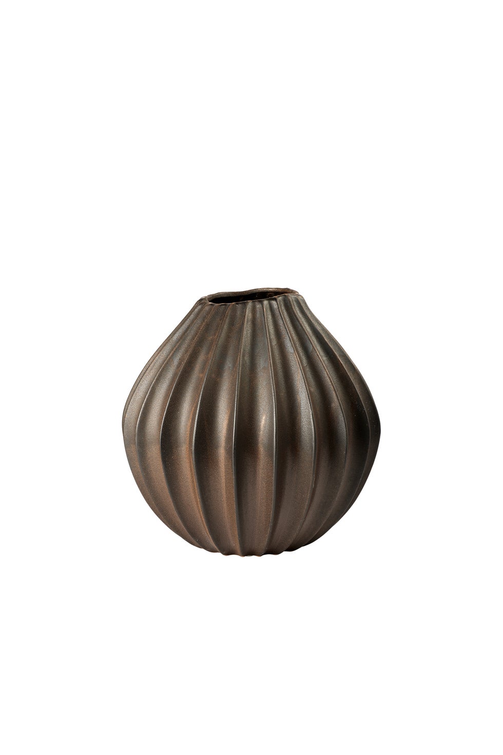 BROSTE Vase Wide XLarge - Antique Brown