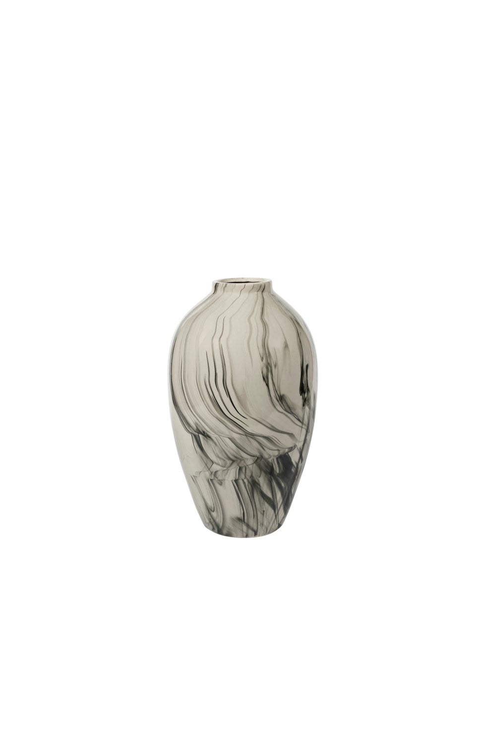 BROSTE Vase Ingrid L - Beige/Black