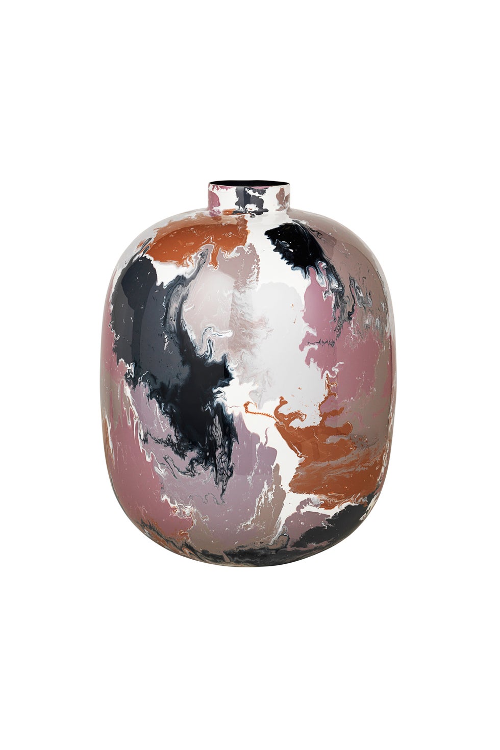 BROSTE Vase Thyra Large Iron Mixed Dark Colours*