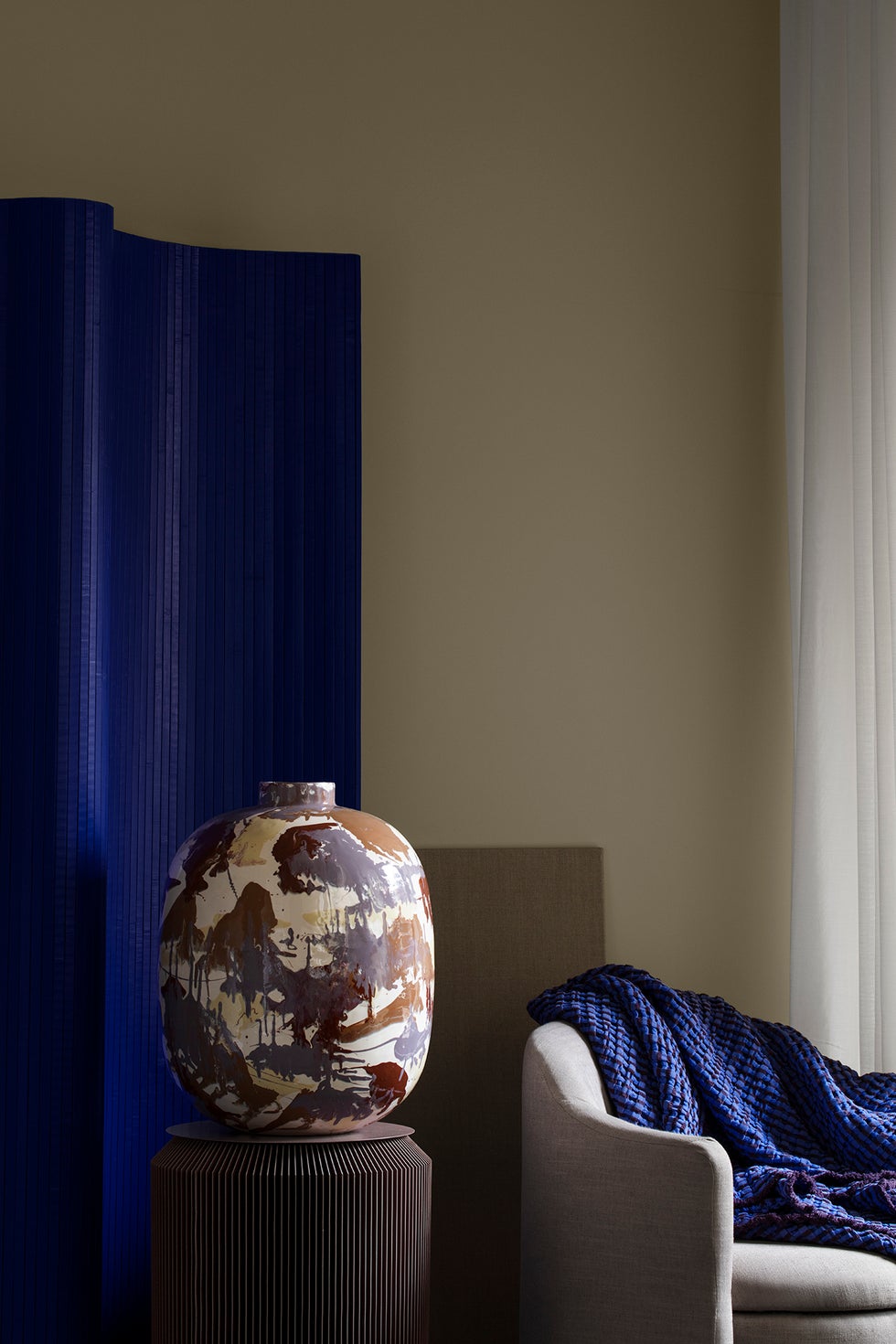 BROSTE Vase Thyra Large Iron Mixed Dark Colours*