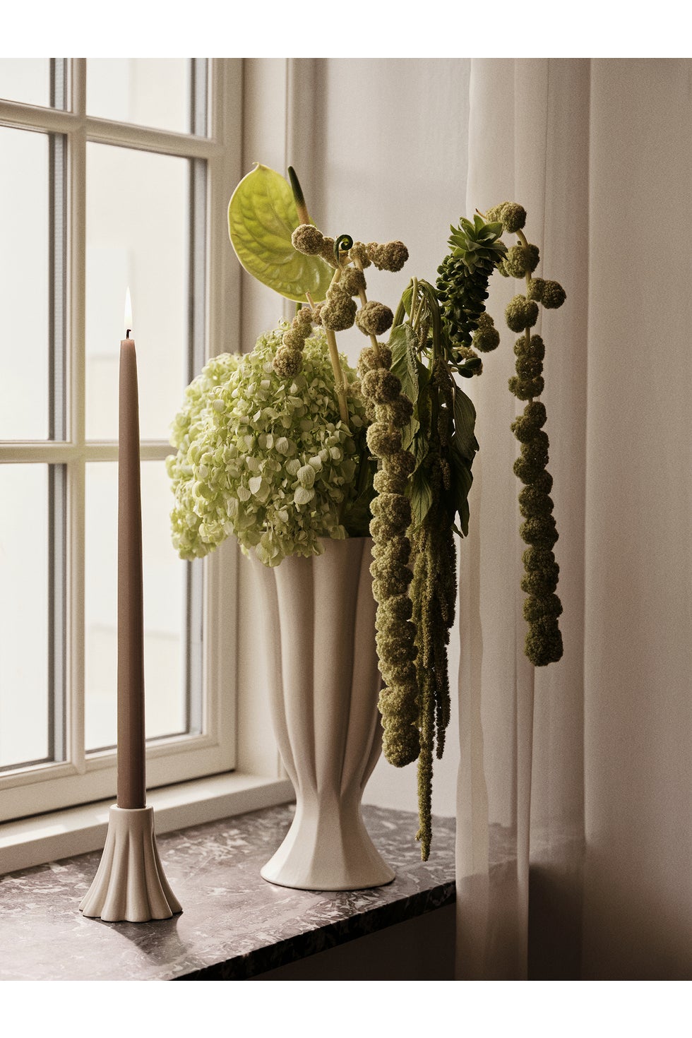 BROSTE Vase Heli Large - Cream