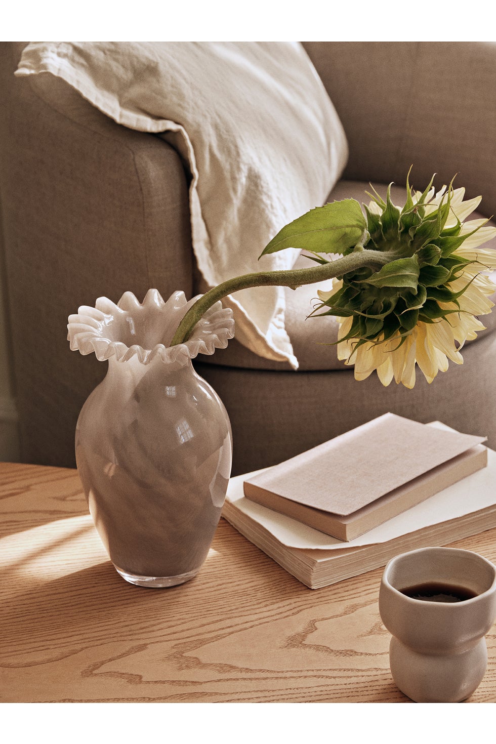 BROSTE Vase Jasmin - Taupe Warm Grey