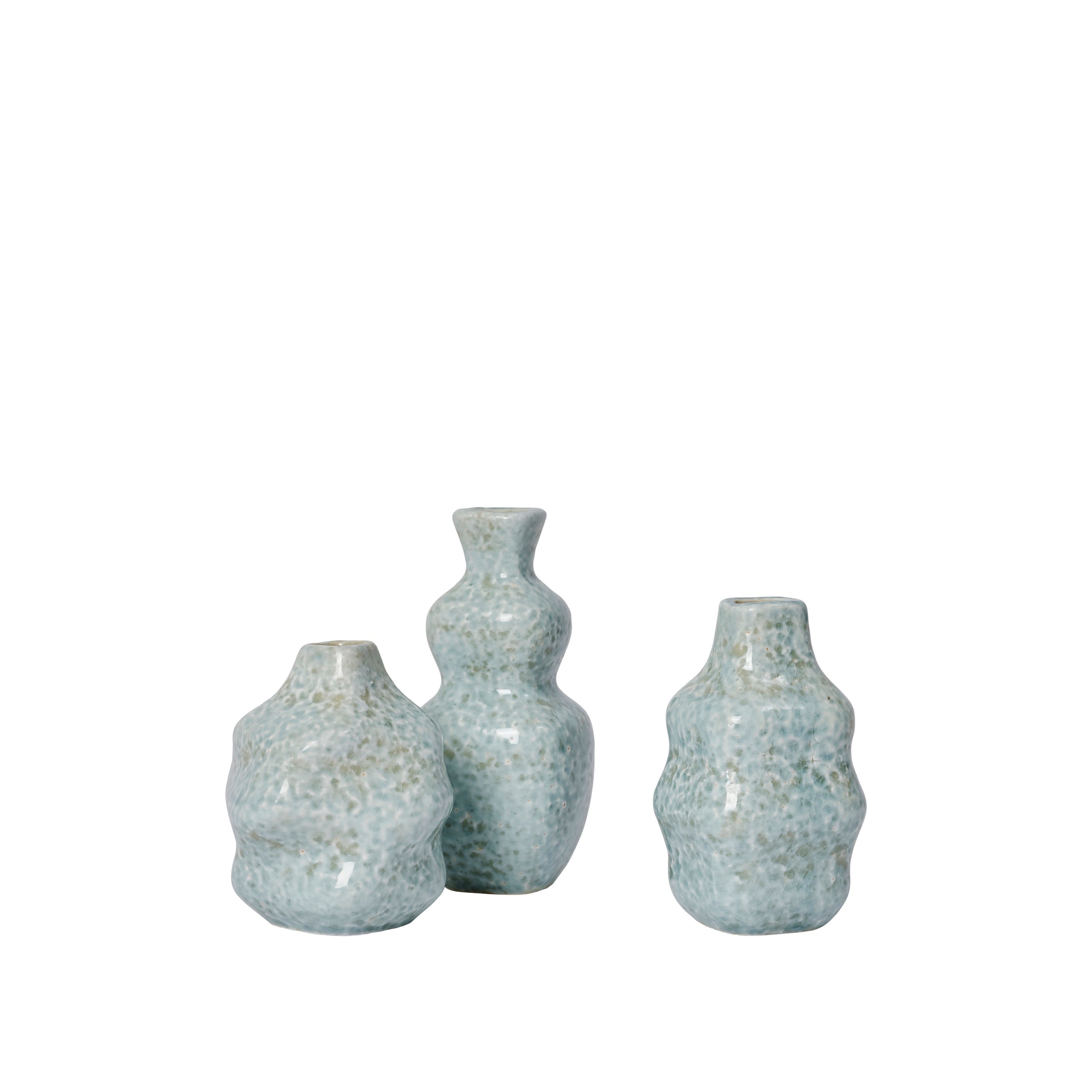 BROSTE Vase Cornelia S/3 - Glossy Light Blue