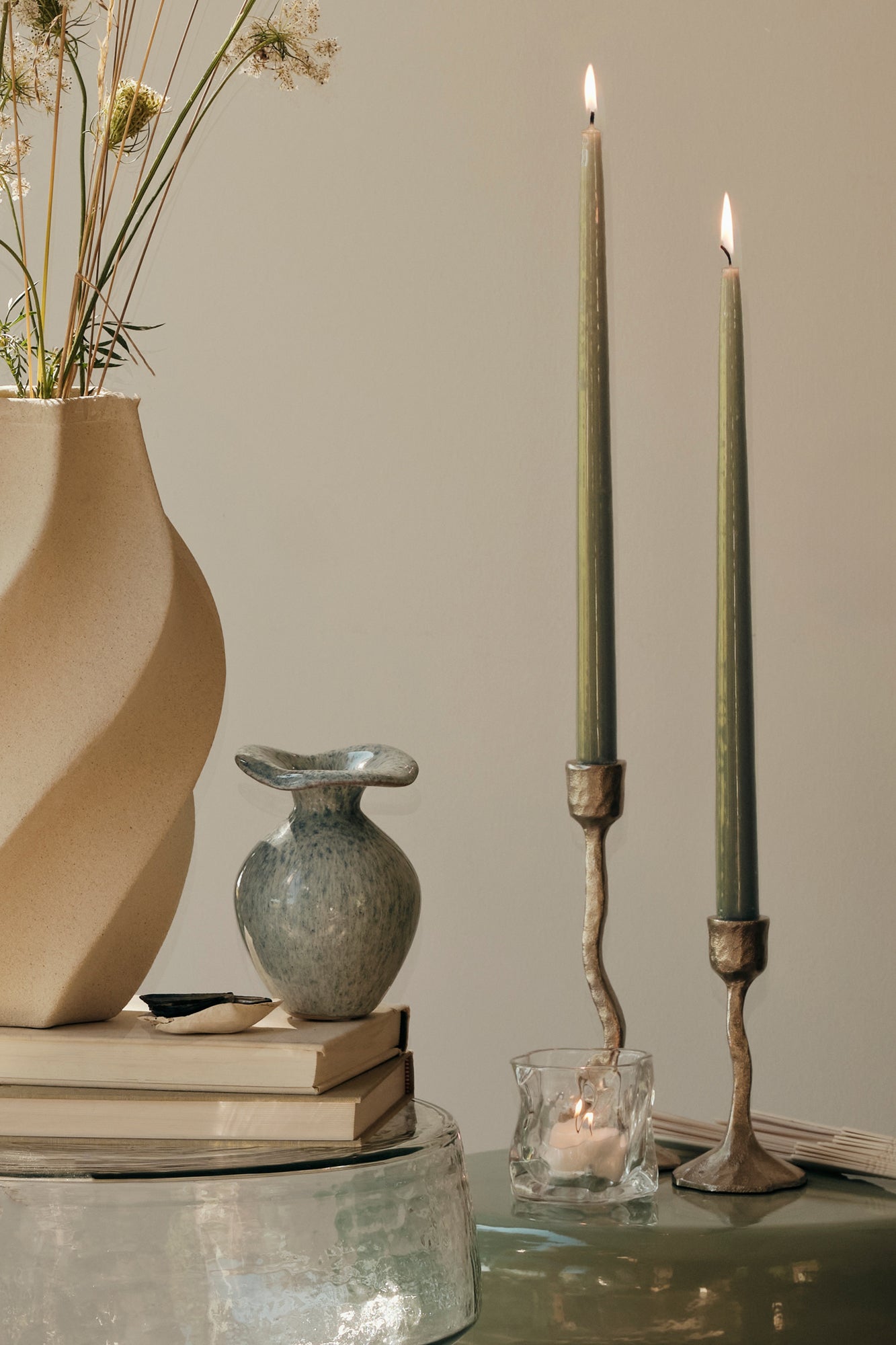 BROSTE Vase Florentina XS - Glossy Light Blue
