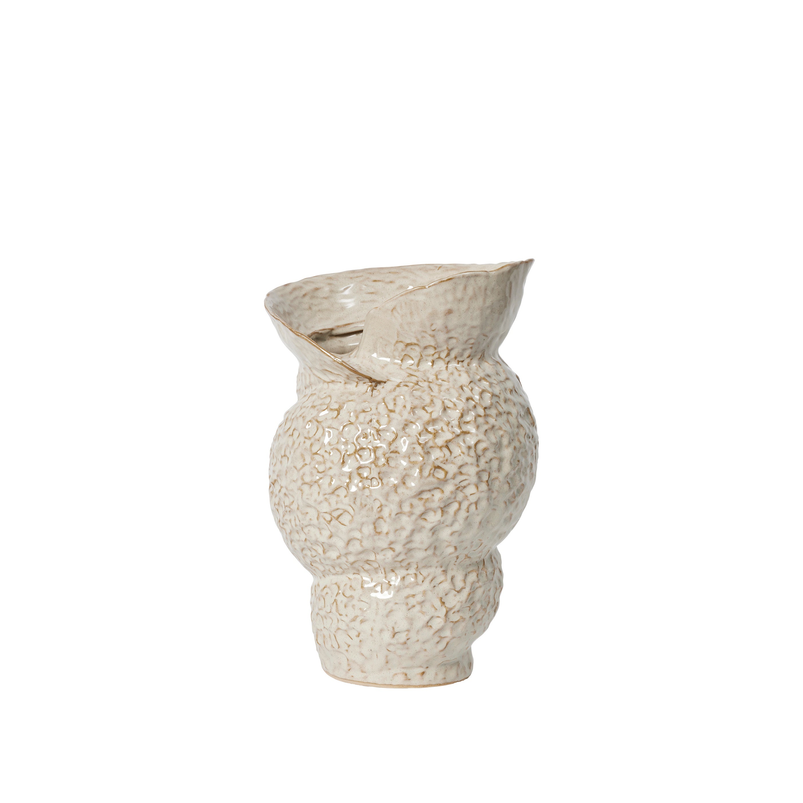 BROSTE Vase Shelley - White Cream