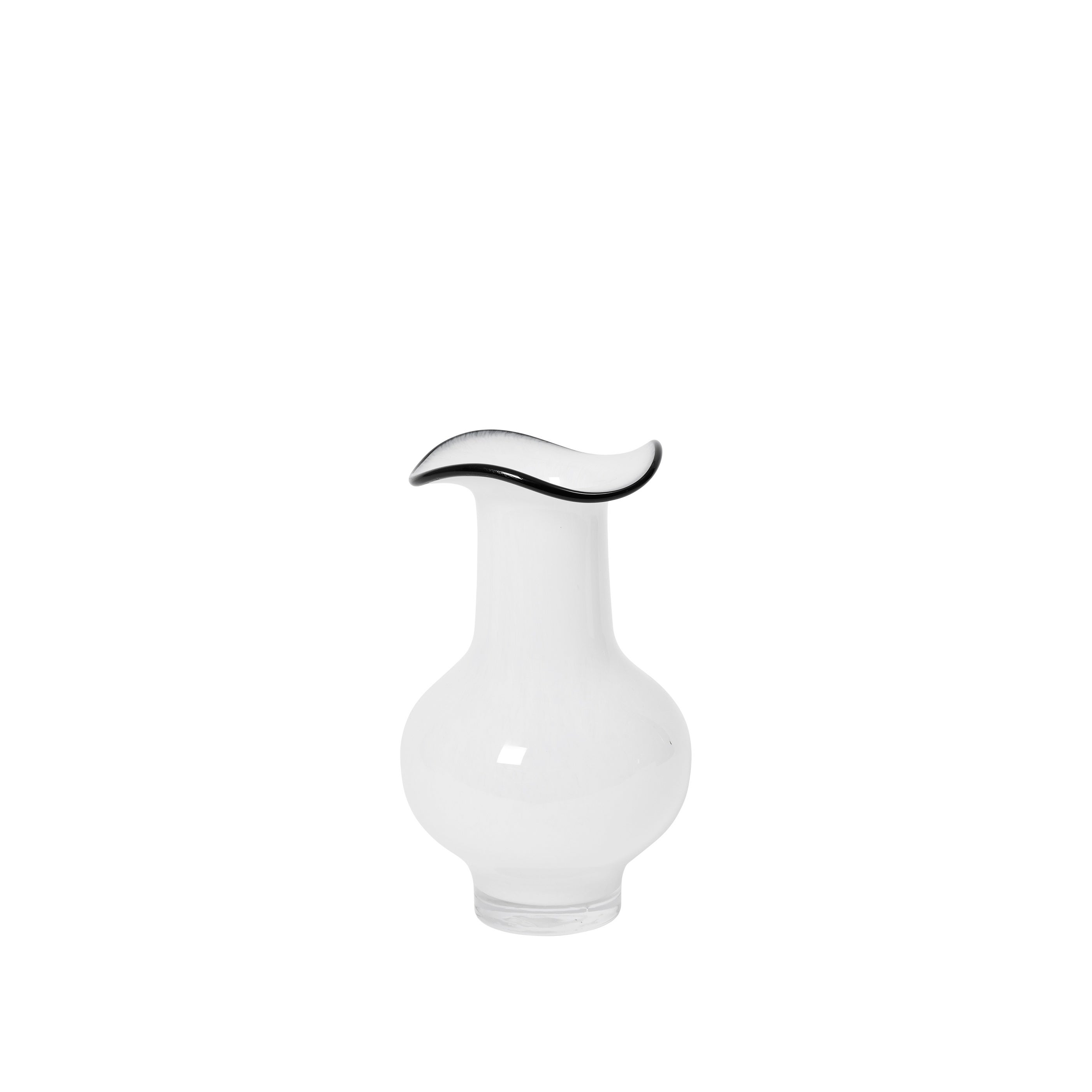 BROSTE Vase Mirja - White/Black