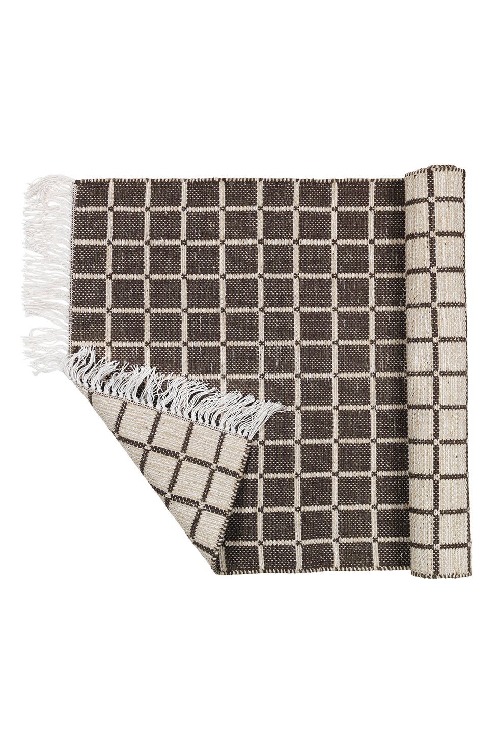 BROSTE Rug Henny Light Grey/Aubergine 140*200*