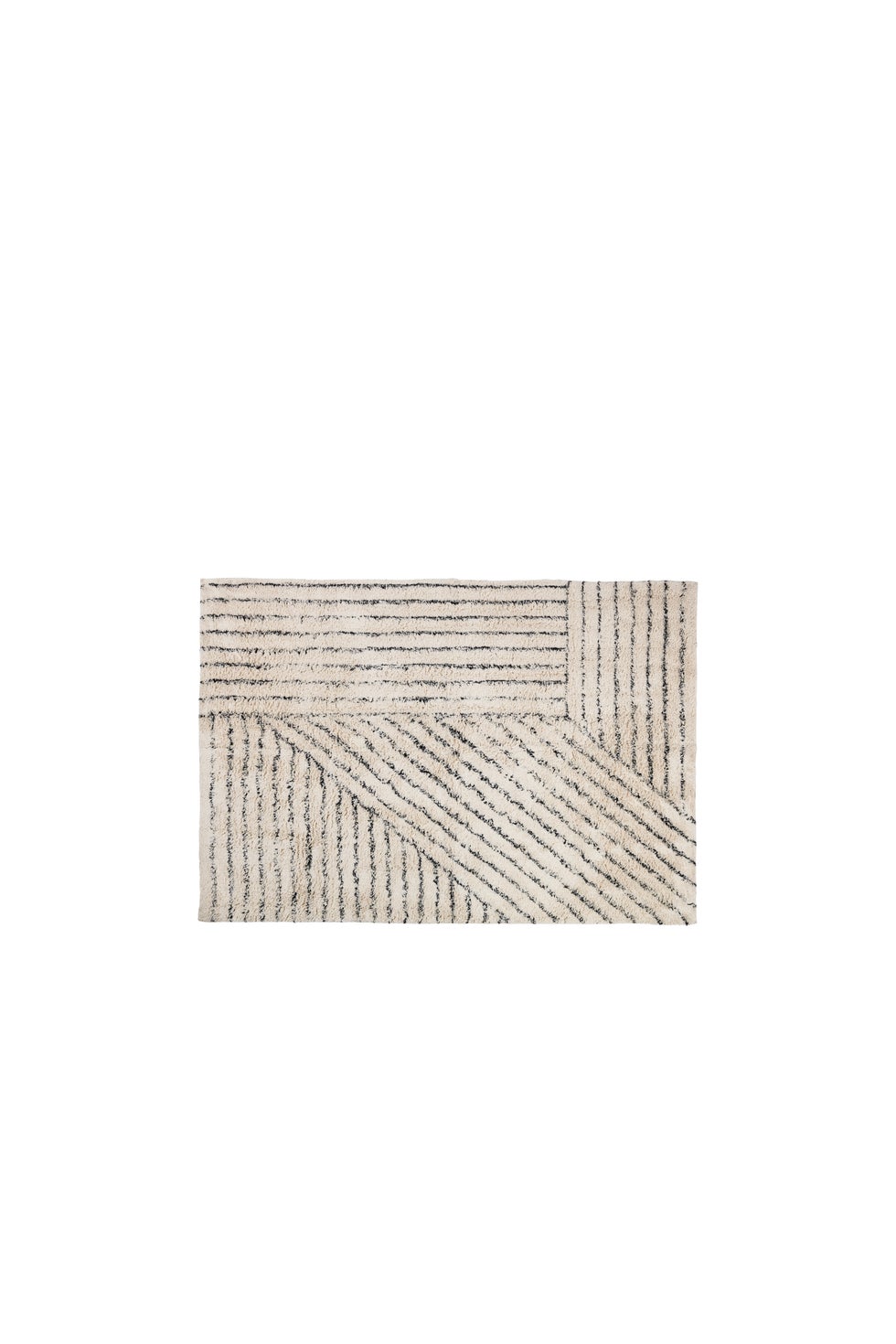 BROSTE Rug Elvira Beige/Black 140*200*