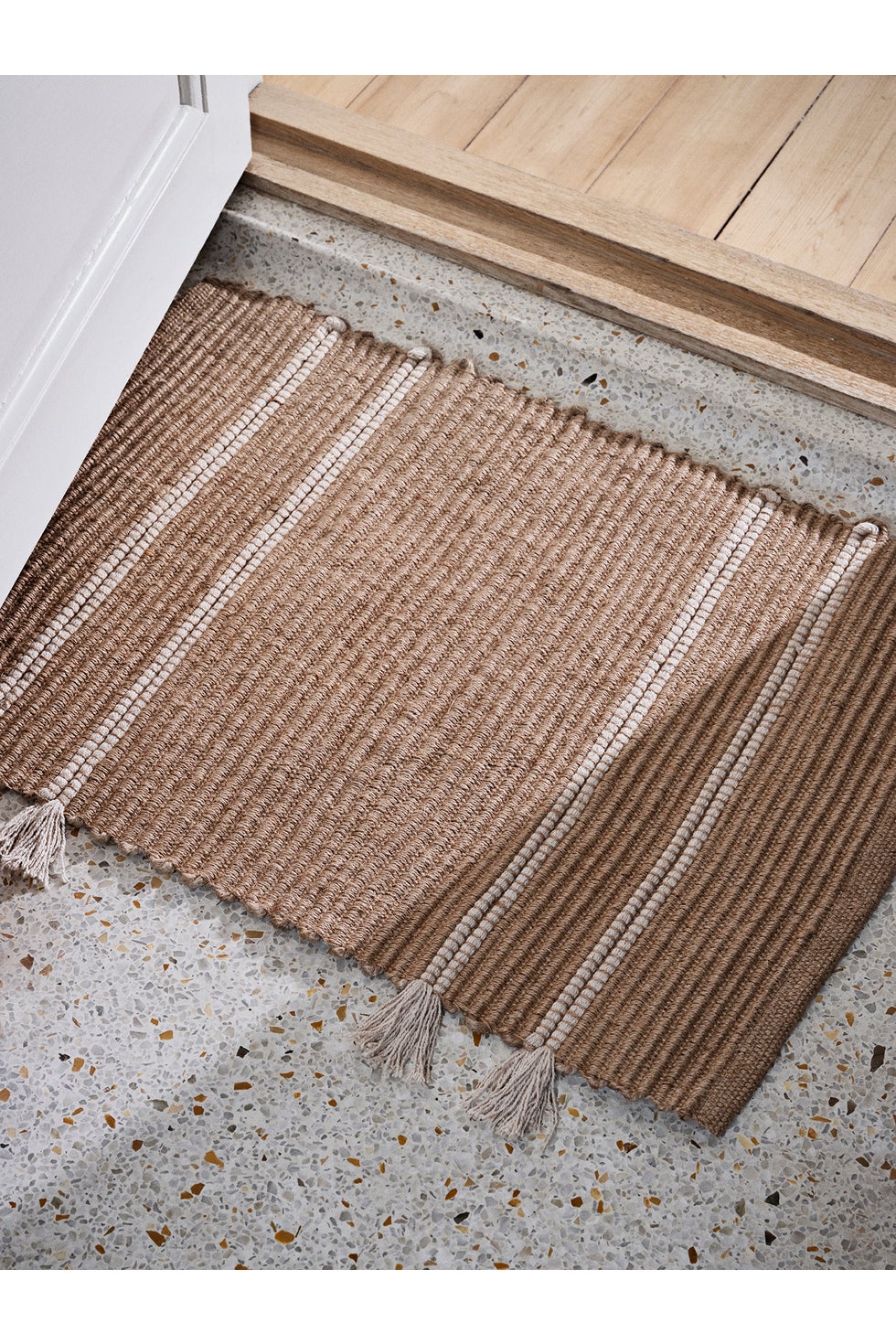 BROSTE Door Mat Ezra - Natural/Off White