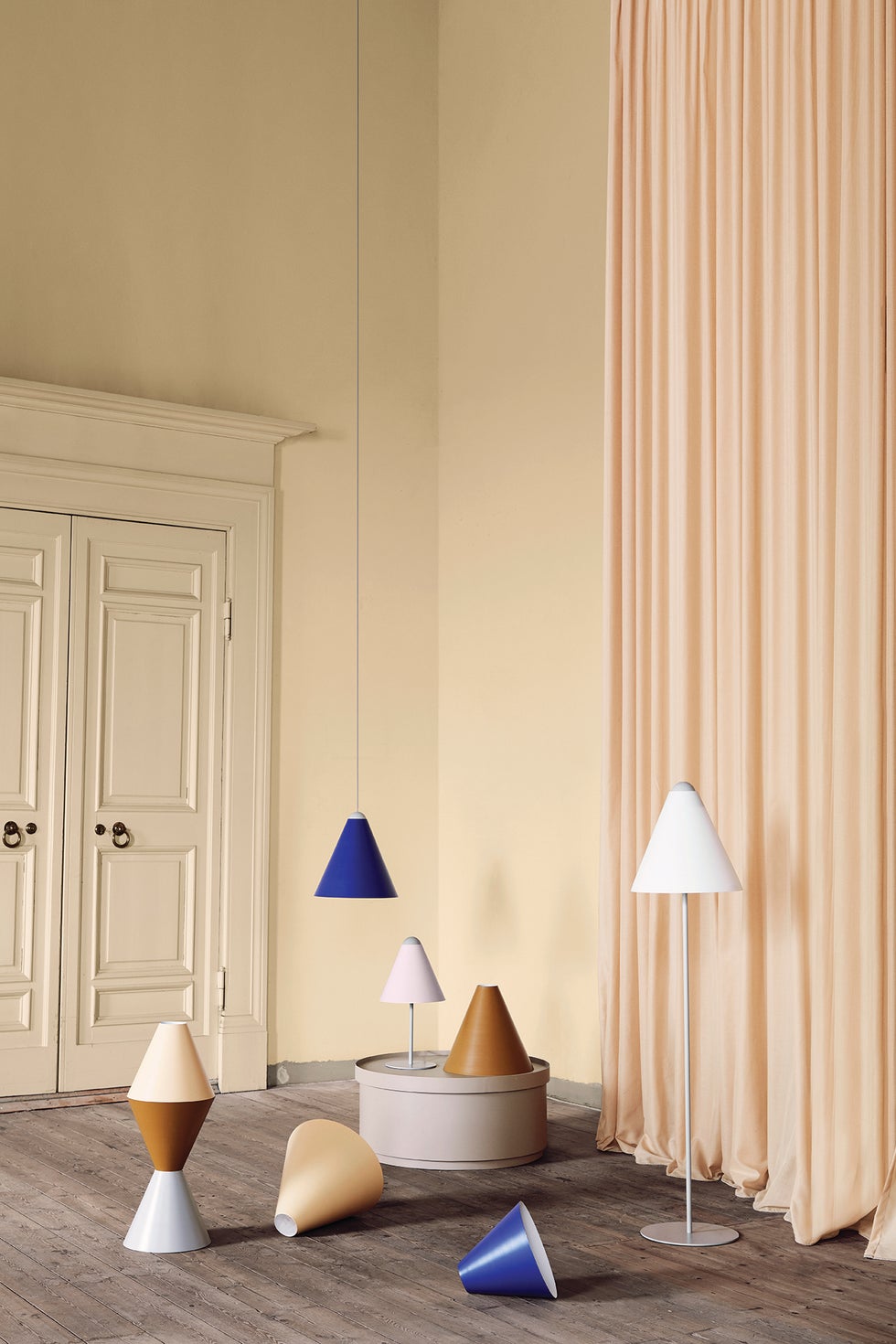 BROSTE Lighting Gine Floor Lamp Fitting - Light Grey (No Shade)*