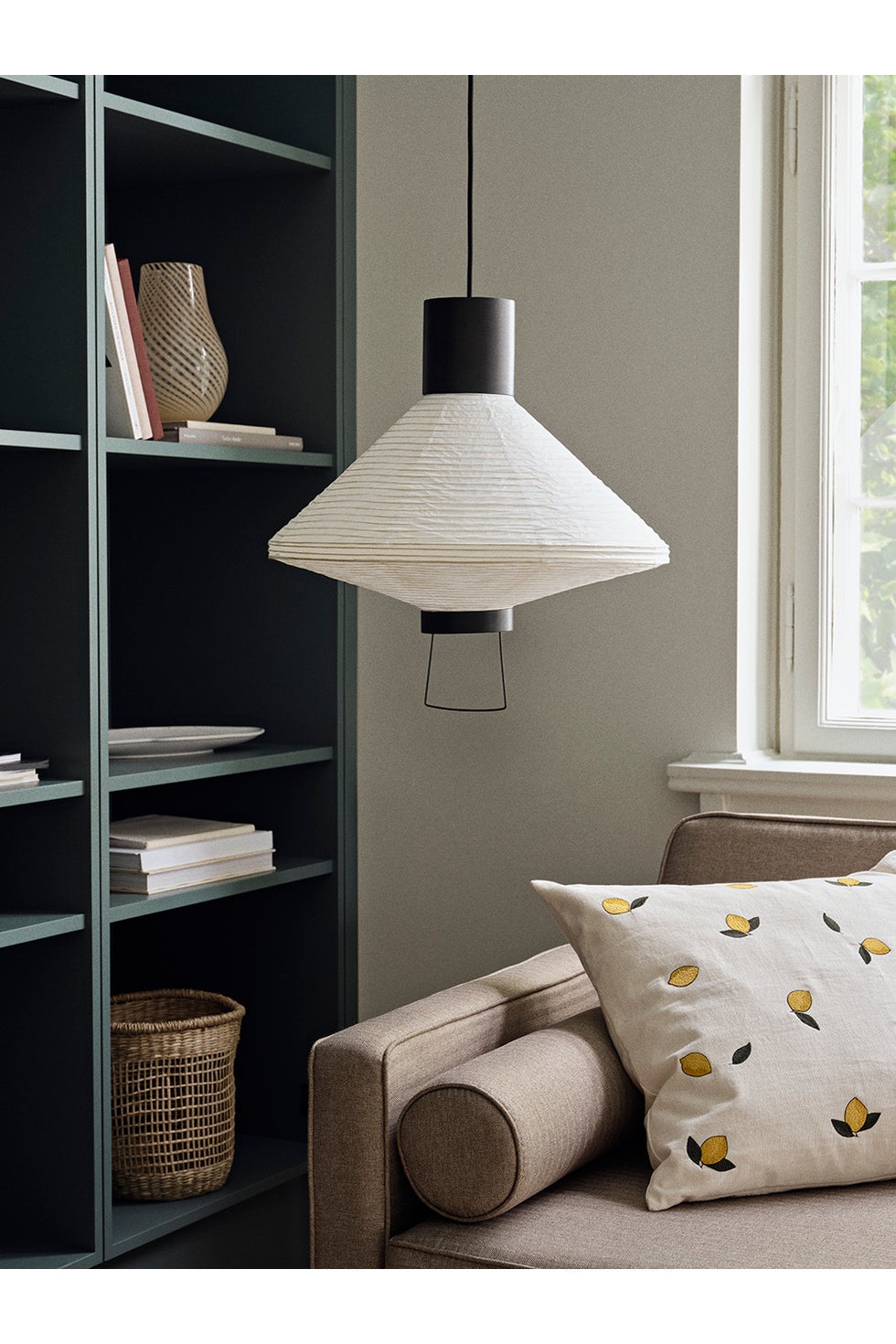 BROSTE Lighting Ritta Pendant Rice Paper Shade - White*