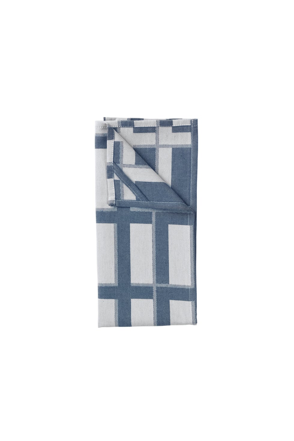 BROSTE Teatowel Isa S/2 - Maritime Blue/Off White*