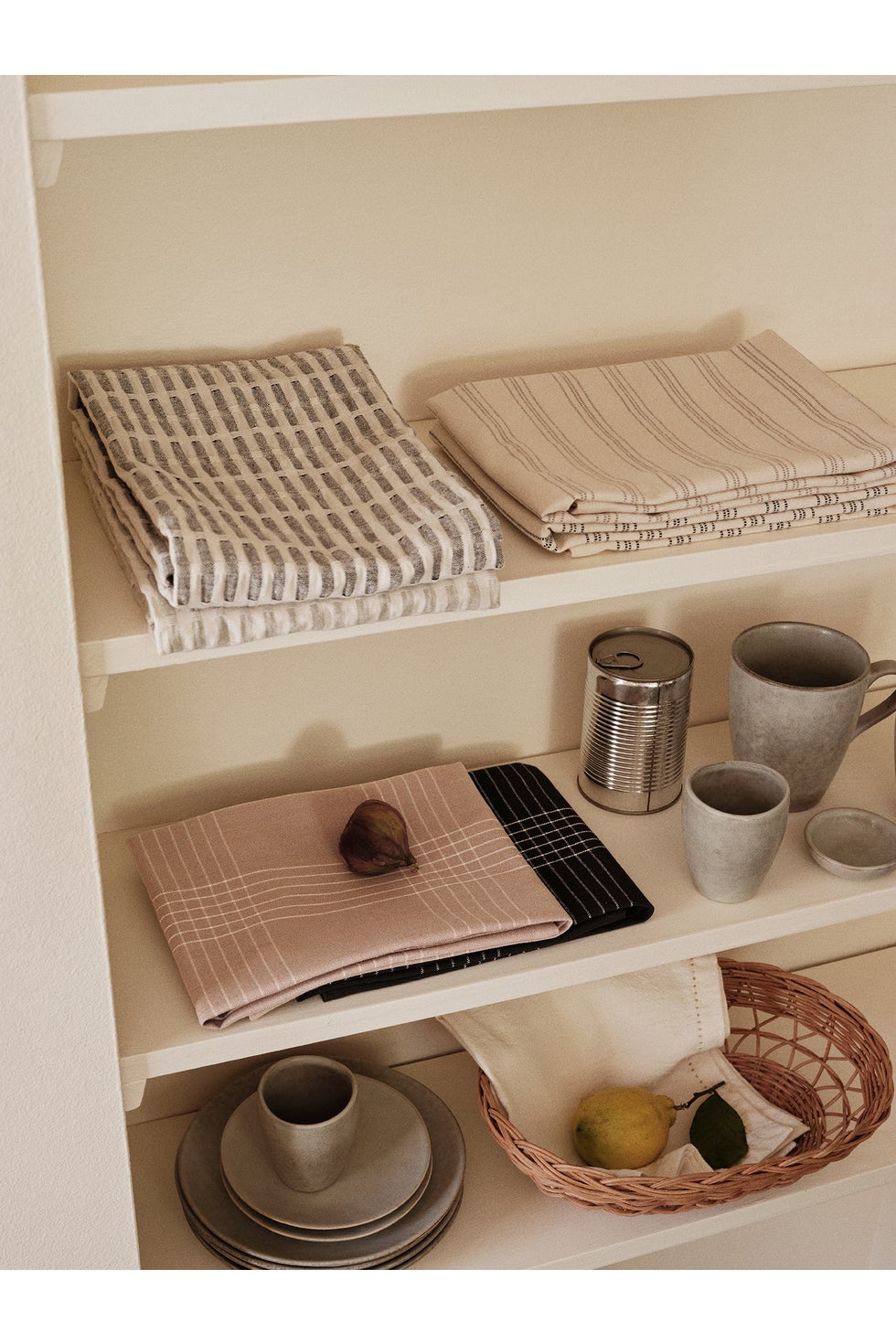 BROSTE Teatowel Karl S/2 -Black/Natural