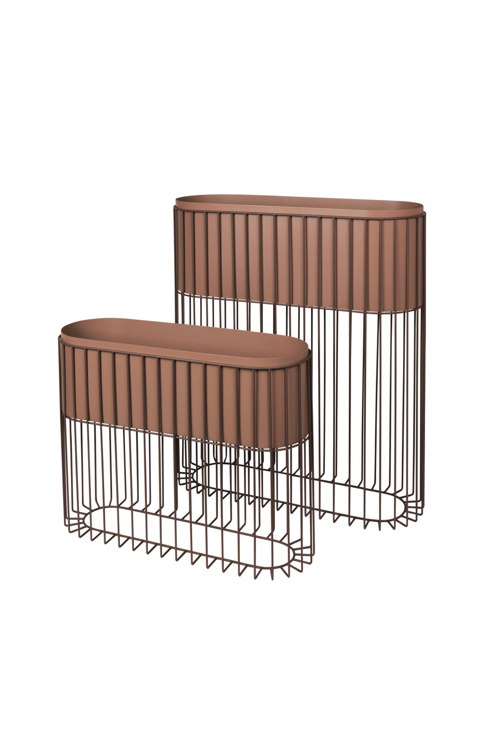 BROSTE Flowerpot Stand Fenja S/2 Rustic Brown*