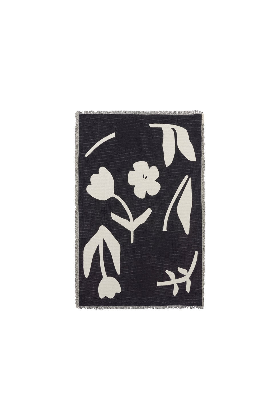 BROSTE Throw Rosita -Black/Off White 130*180