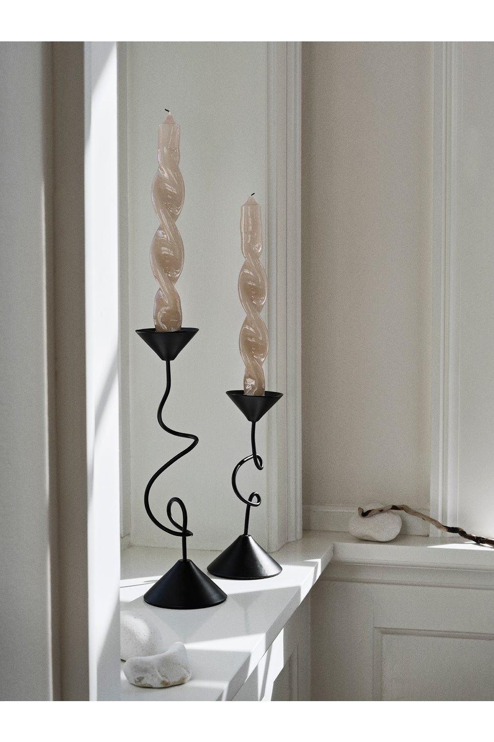 BROSTE Candleholder Selma Short - Black