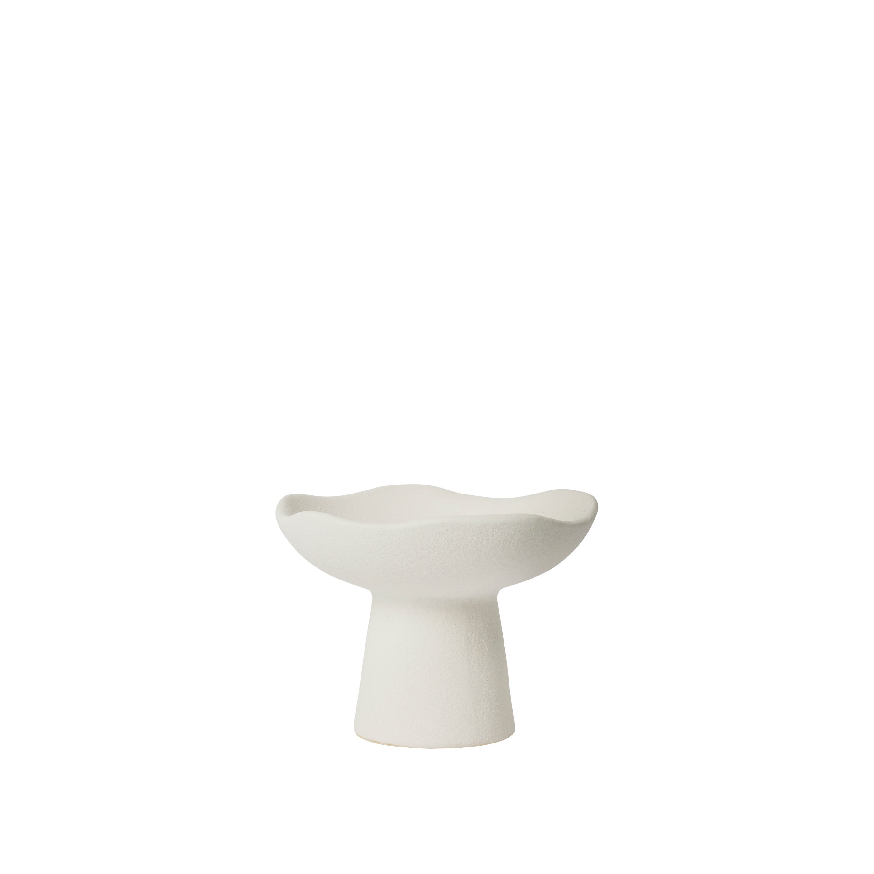 BROSTE Candleholder Momo Short - Matt White