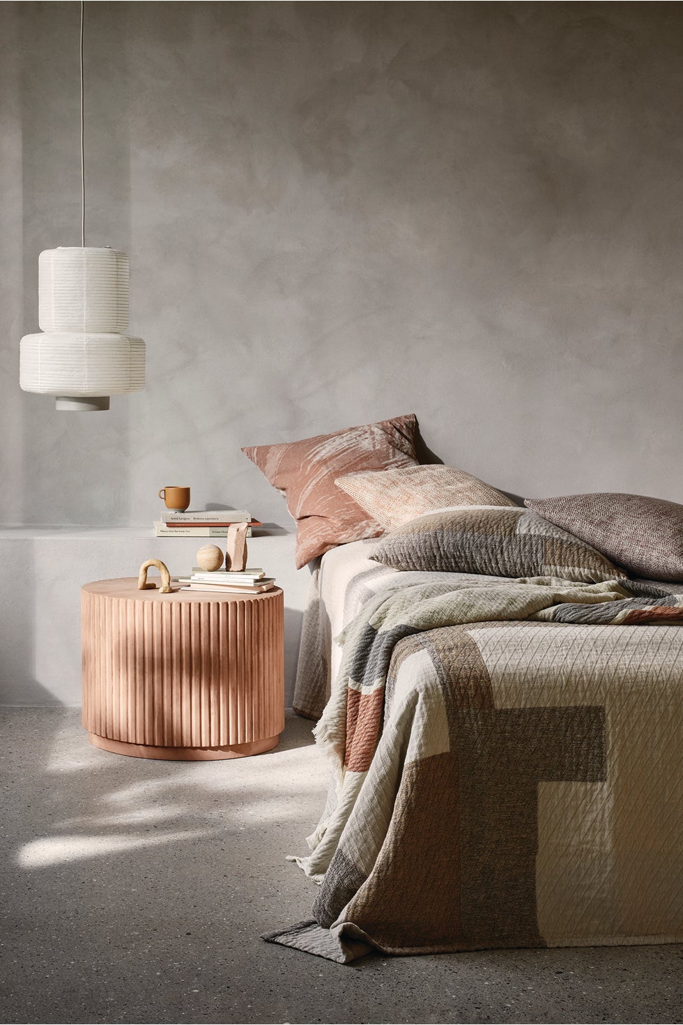 BROSTE Cushion Cover Patch - Greys/Black 60*60