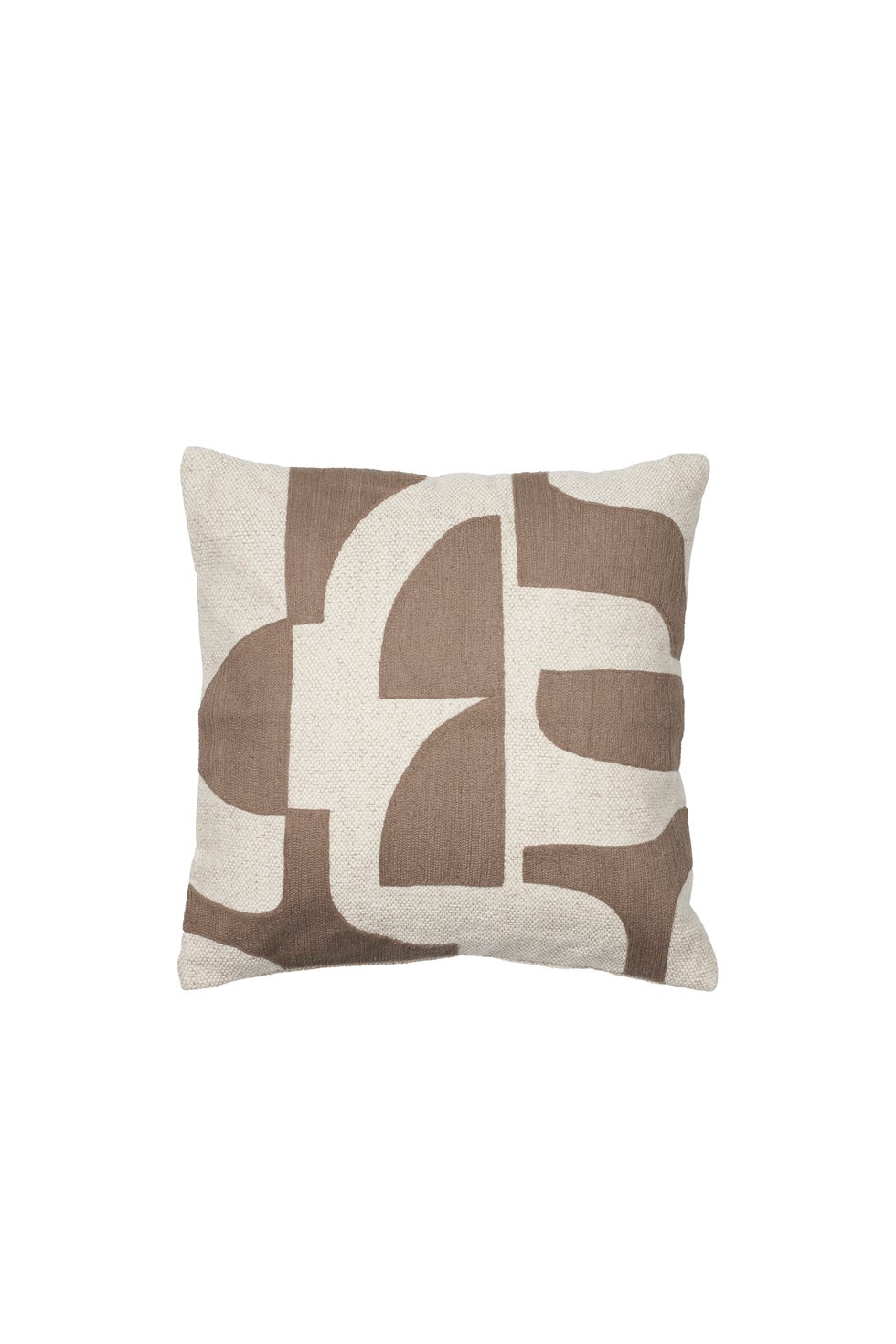 BROSTE Cushion Cover Mundo - Kangaroo Brown/Light Beige 50*50*