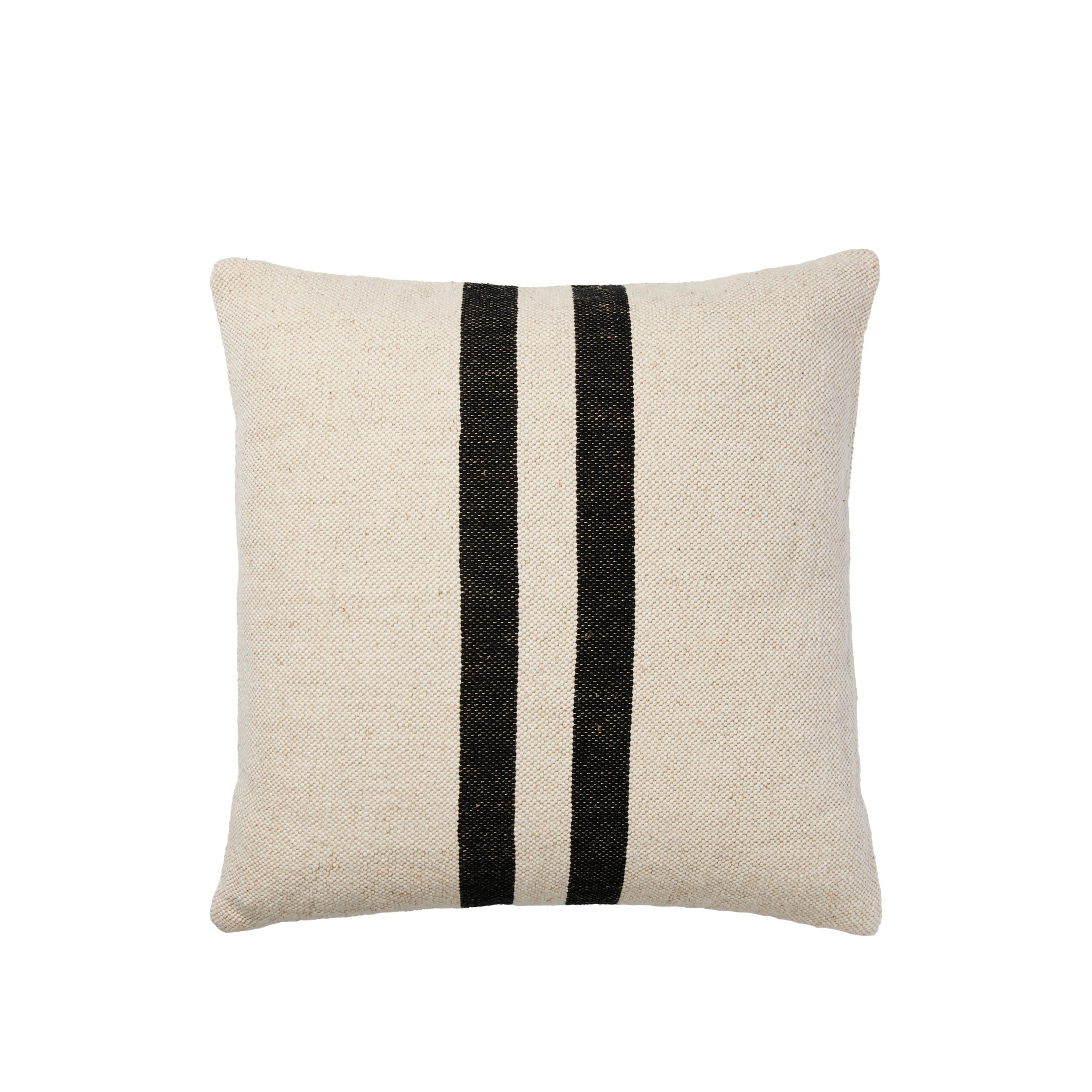 BROSTE Cushion Cover Sigrun - Light Beige/Black 50*50