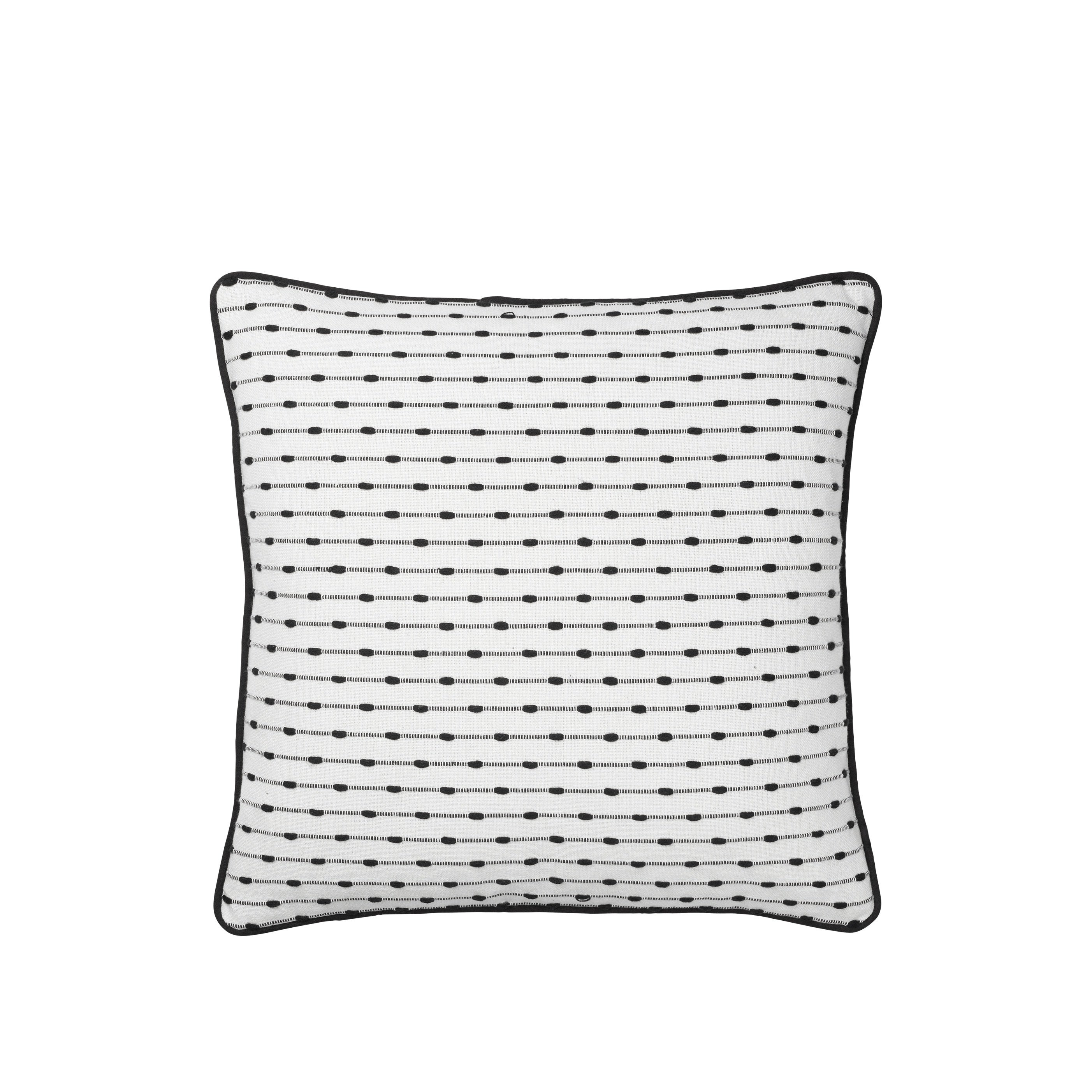 BROSTE Cushion Cover Sue - White/Black 50*50