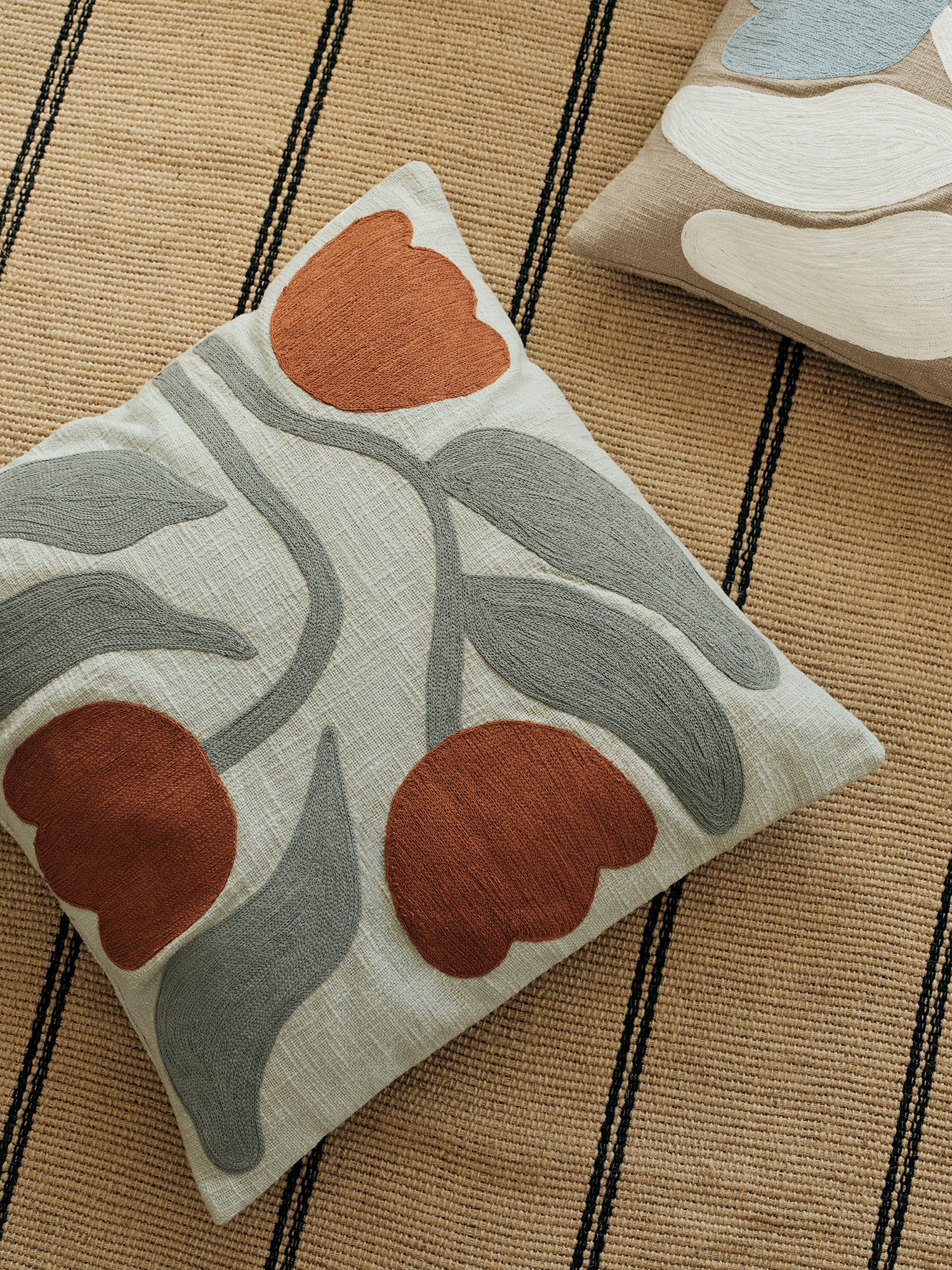 BROSTE Cushion Cover Dora - Sage Green/Mocha Bisque 50*50