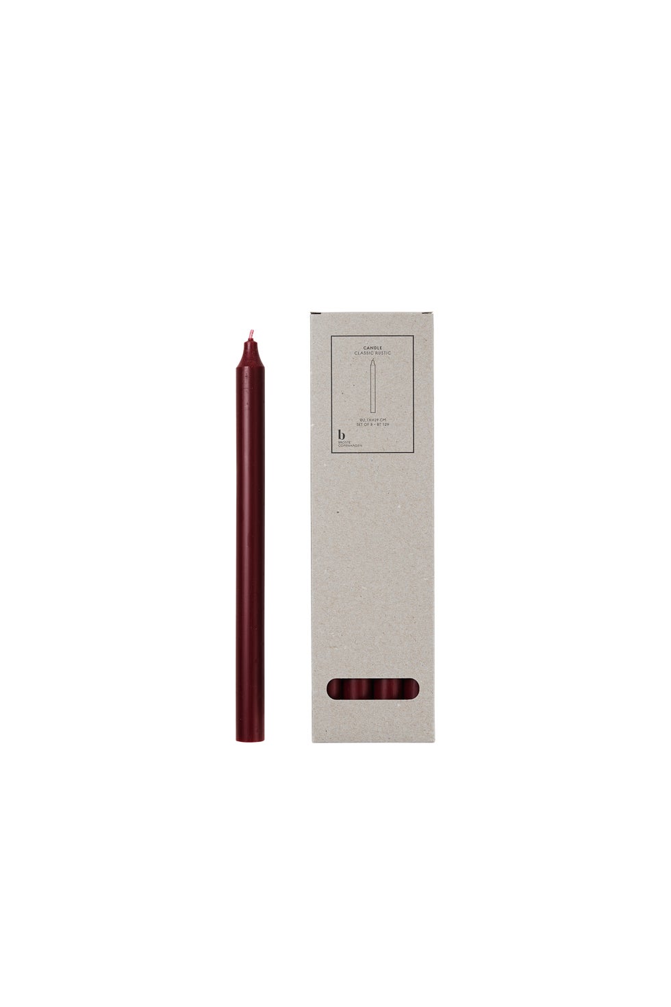 BROSTE Candle Taper S/8 H290 - Burgundy