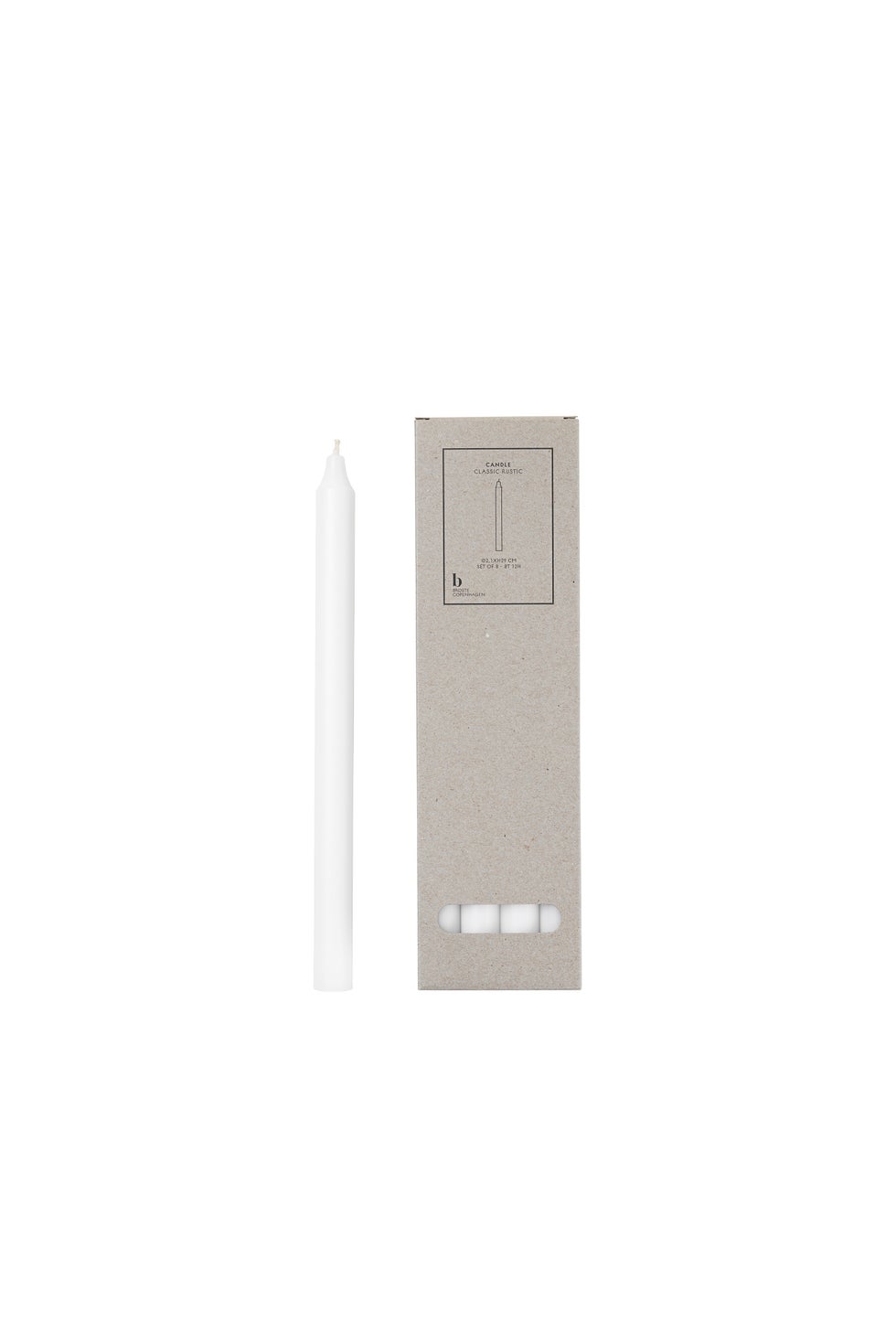 BROSTE Candle Taper S/8 H290 - White