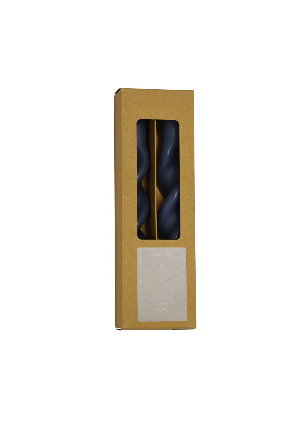 BROSTE Candle Twist Giftboxed S/2 - Baja Blue