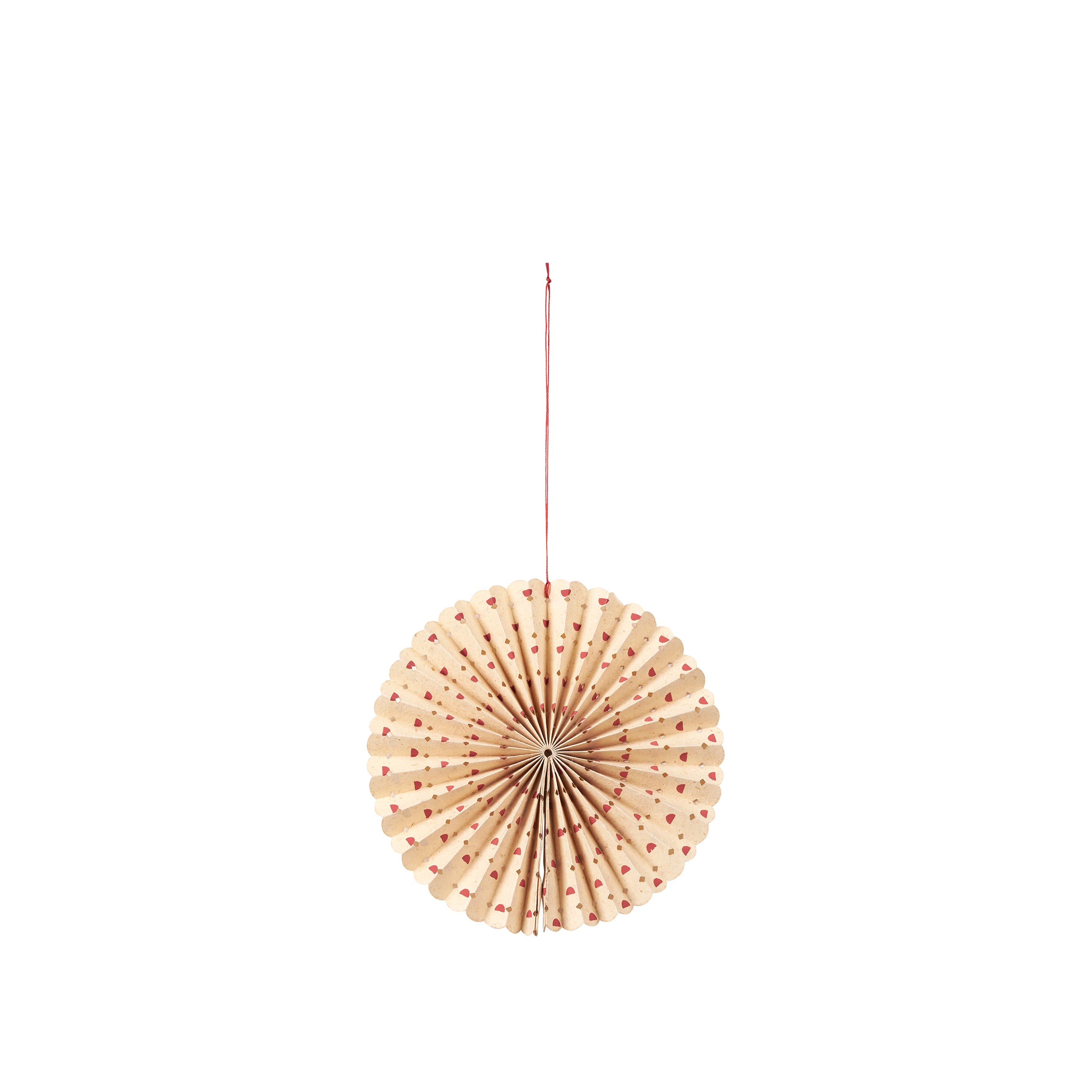 BROSTE Stella Rosette Small - Natural/Pumpkin Red