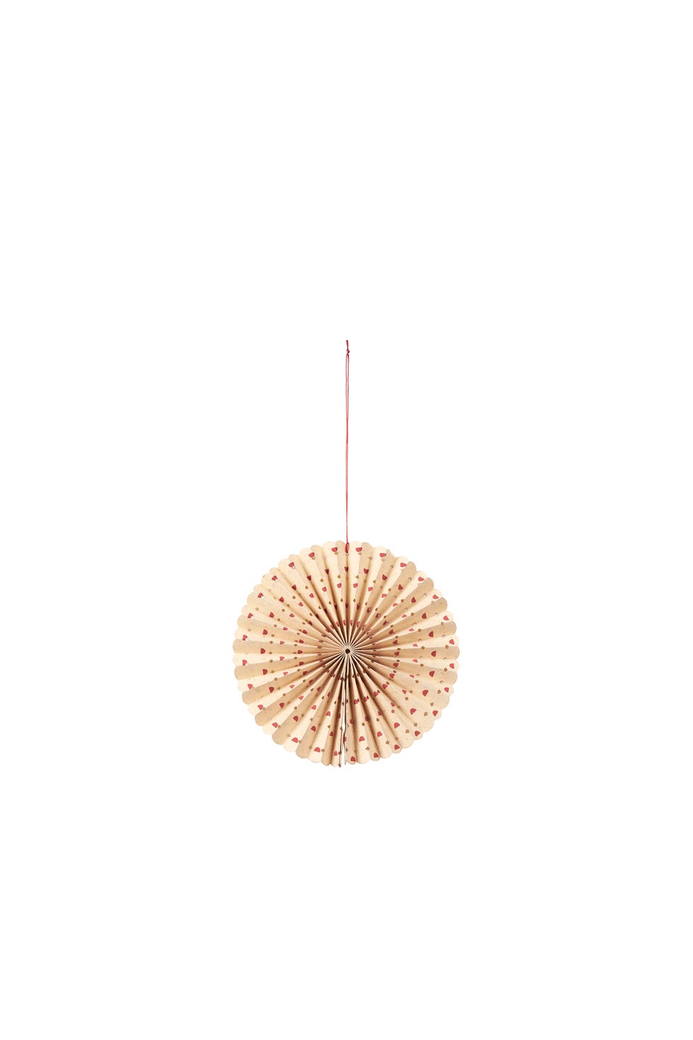BROSTE Stella Rosette Small - Natural/Pumpkin Red