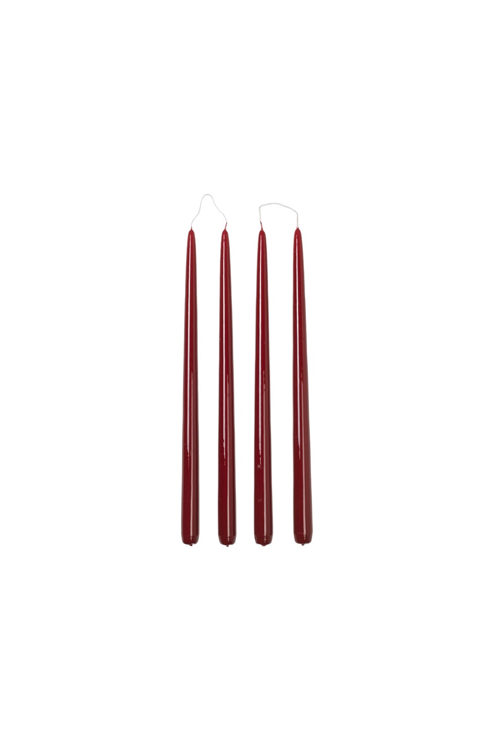 BROSTE Candle Taper S/4 H380 - Glossy Burgundy