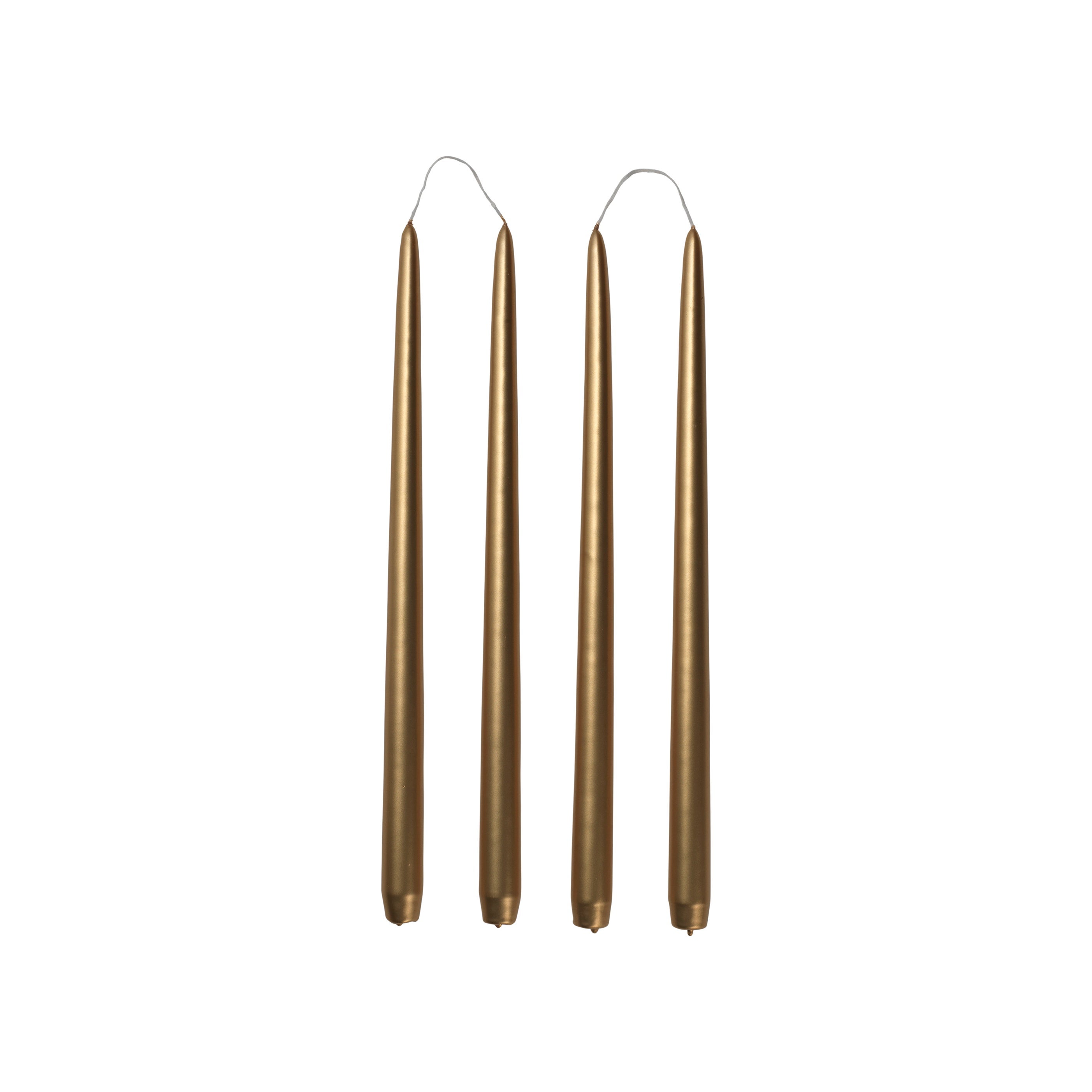 BROSTE Candle Taper S/4 H380 - Glossy Gold