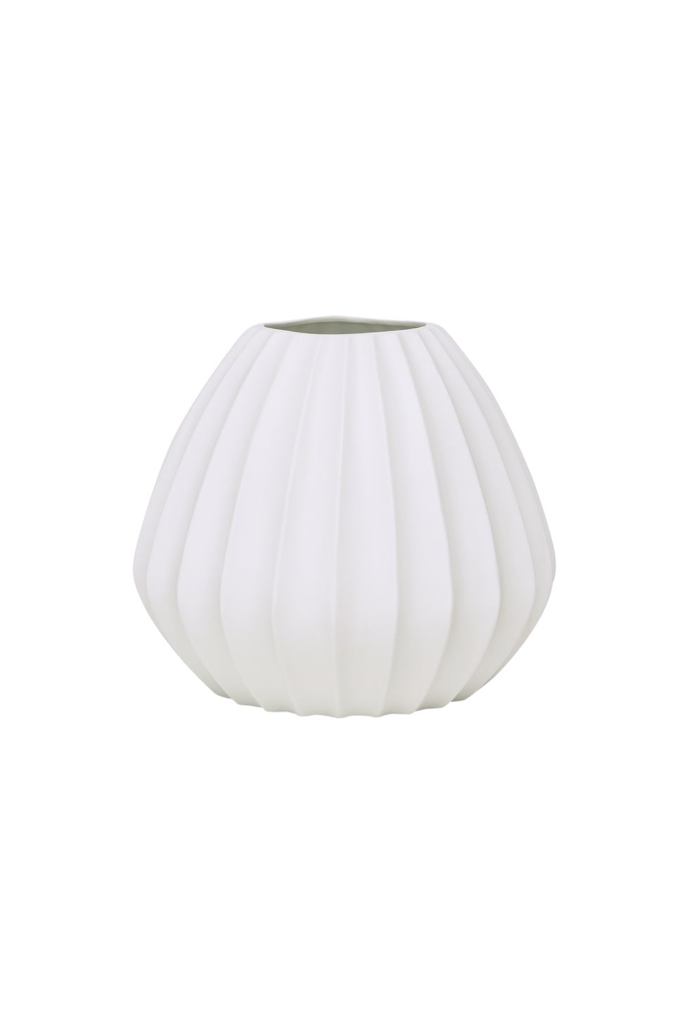 SOLENNE Table Lamp Wide Ridge - Matt White