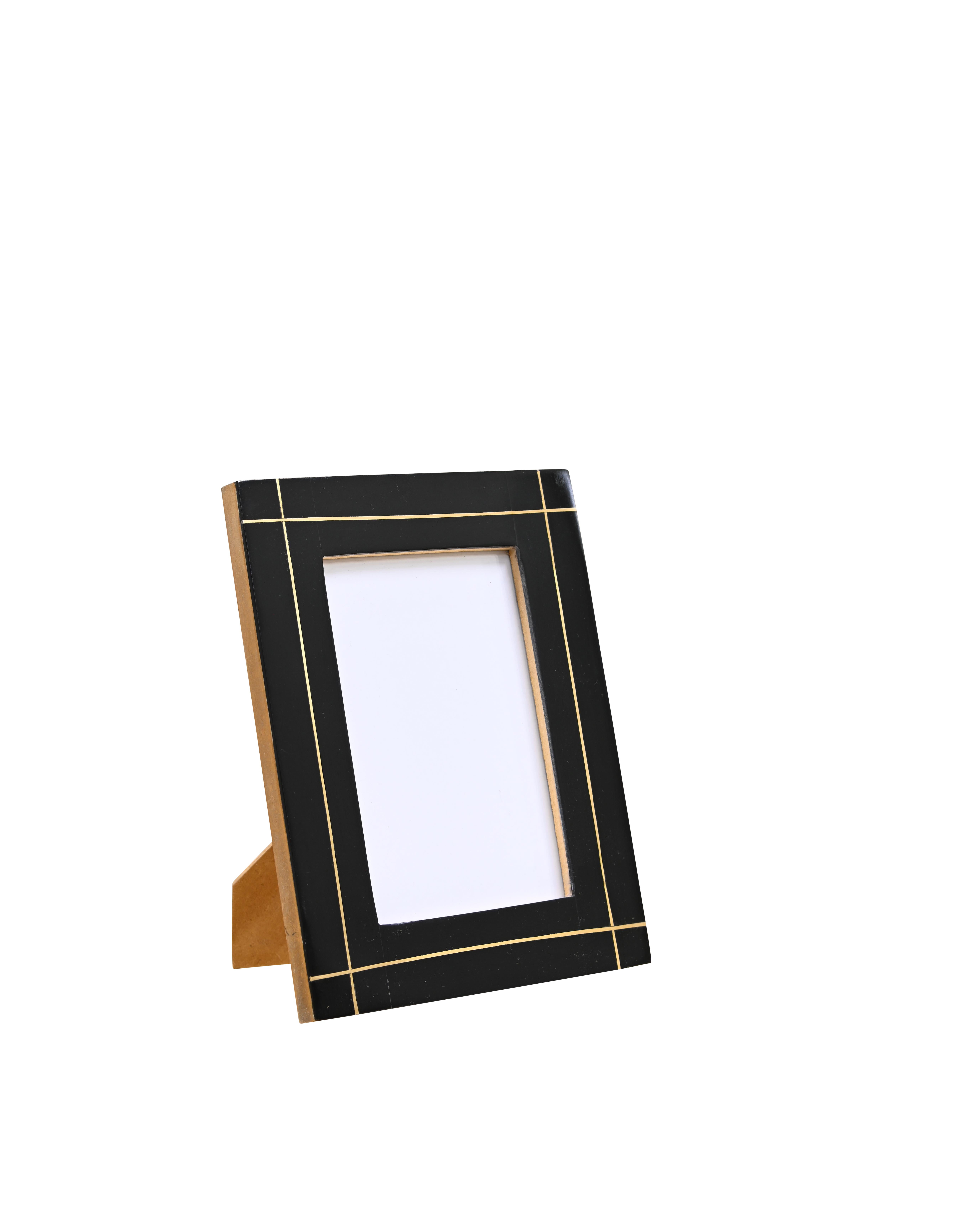 PHOTO FRAME Alder Frame 4*6 - Black & Gold 