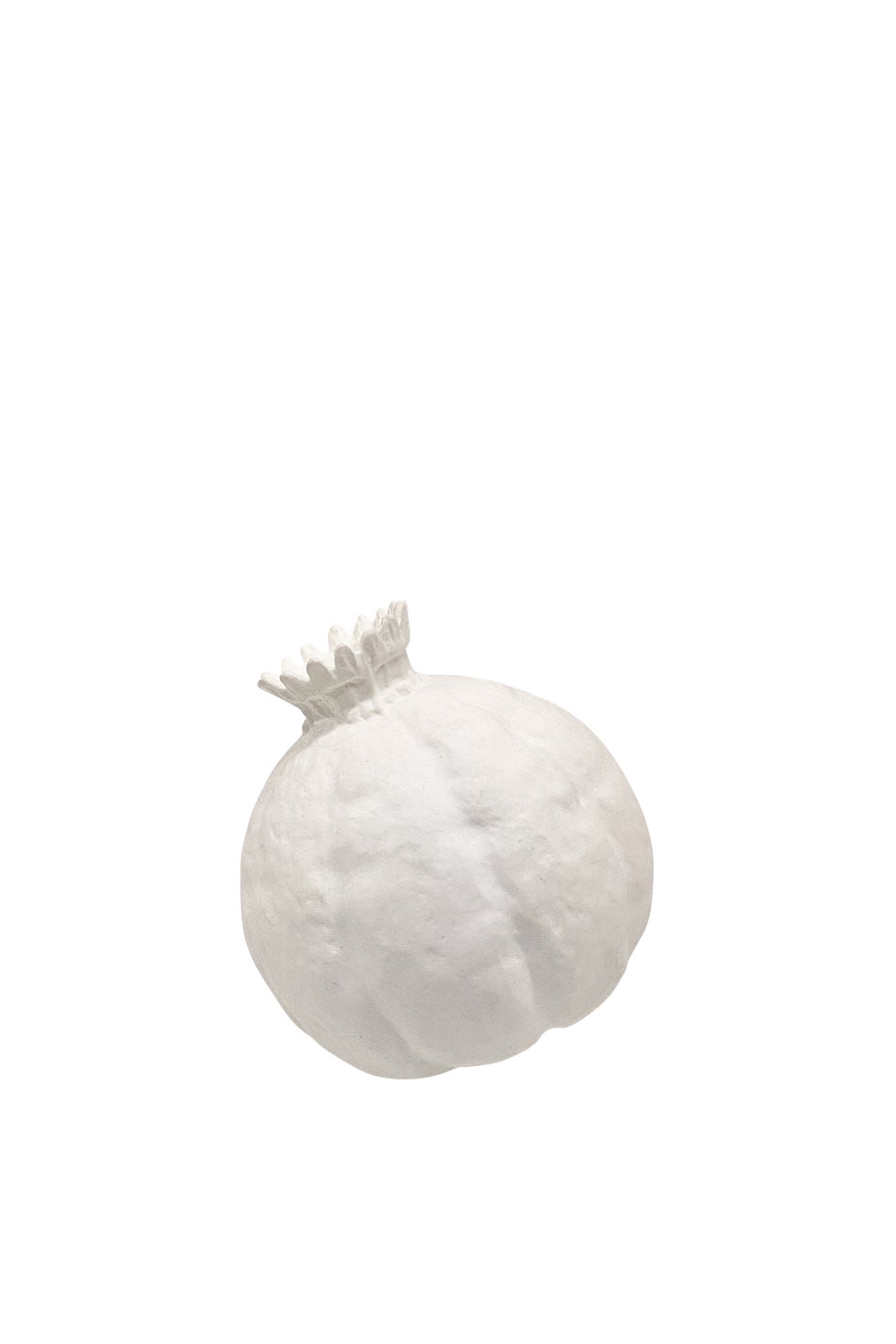 Pomegrante Wide Vase - White