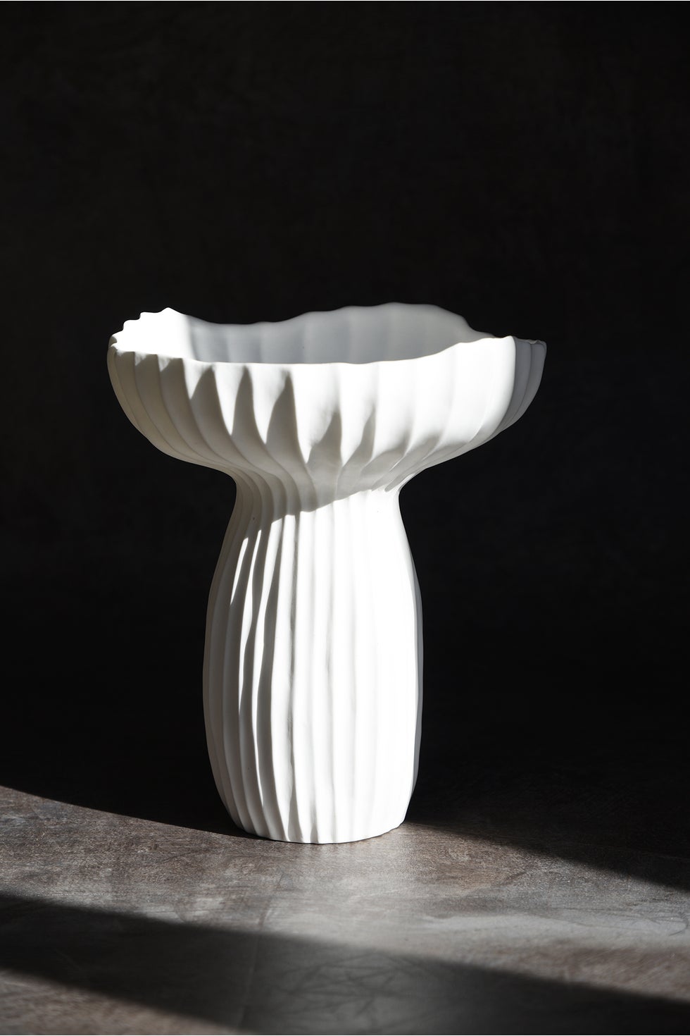Mushroom Vase - White