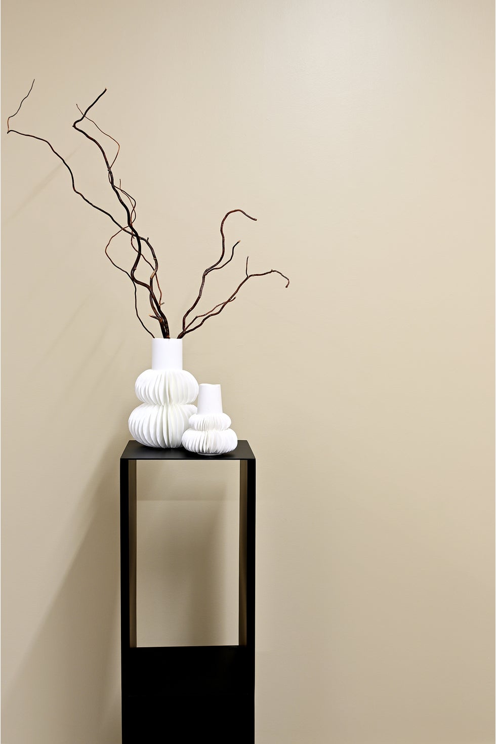 Pleated Frill Vase XL - White